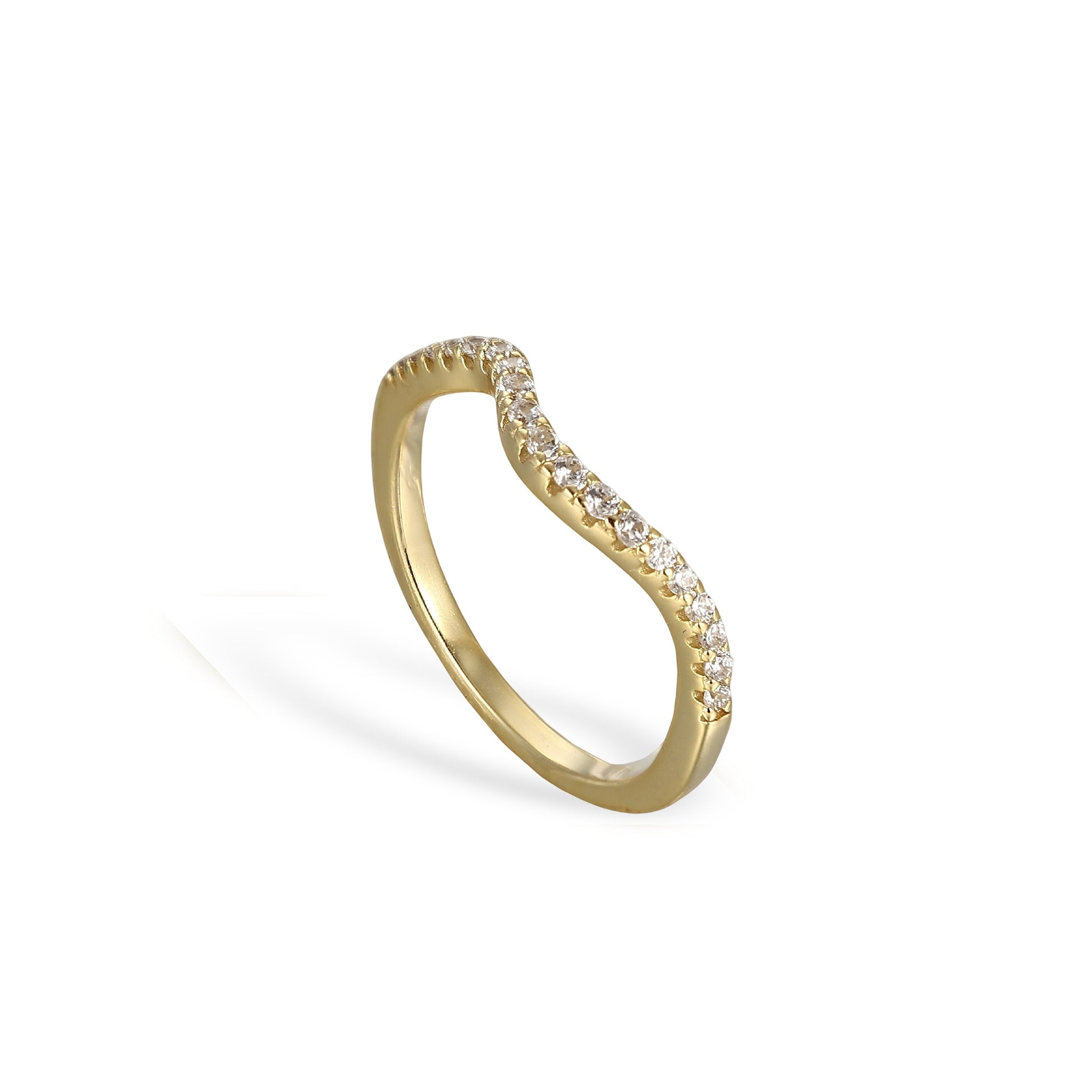 Friedrun 14K Gold Marquise Open Ring Set