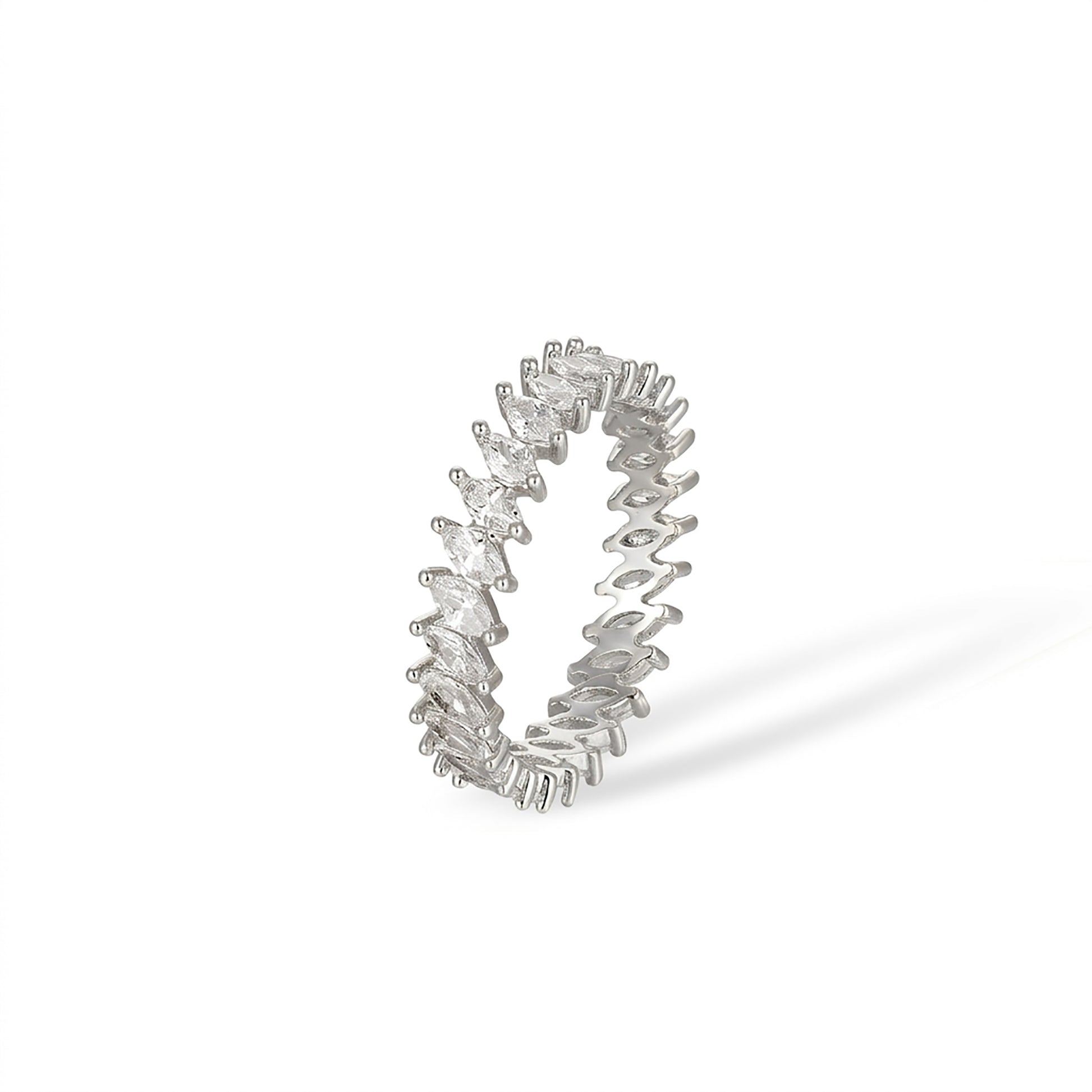 Friedwina 14K Gold Marquise Open Ring Set