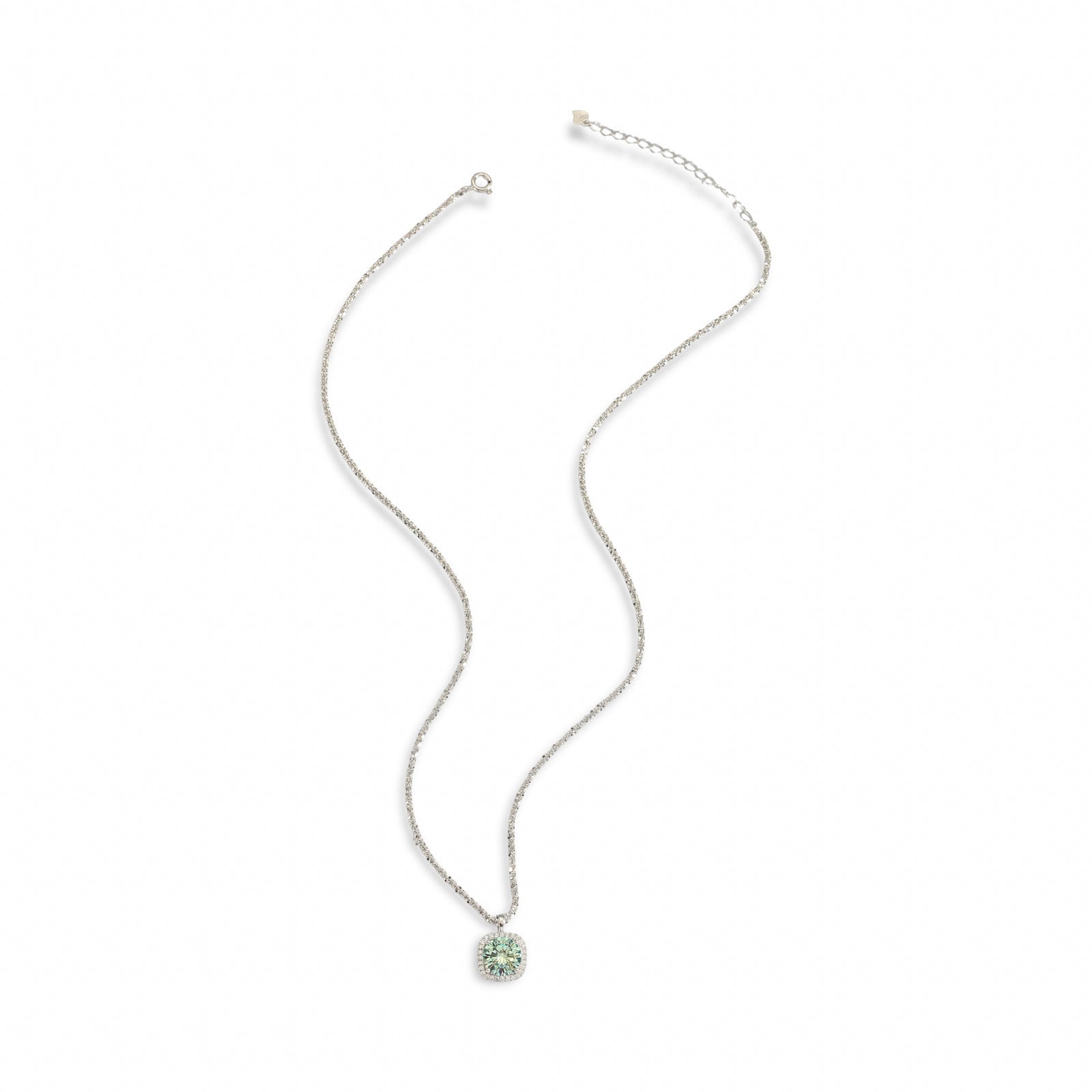 Gaëlle Green Mossanite Necklace