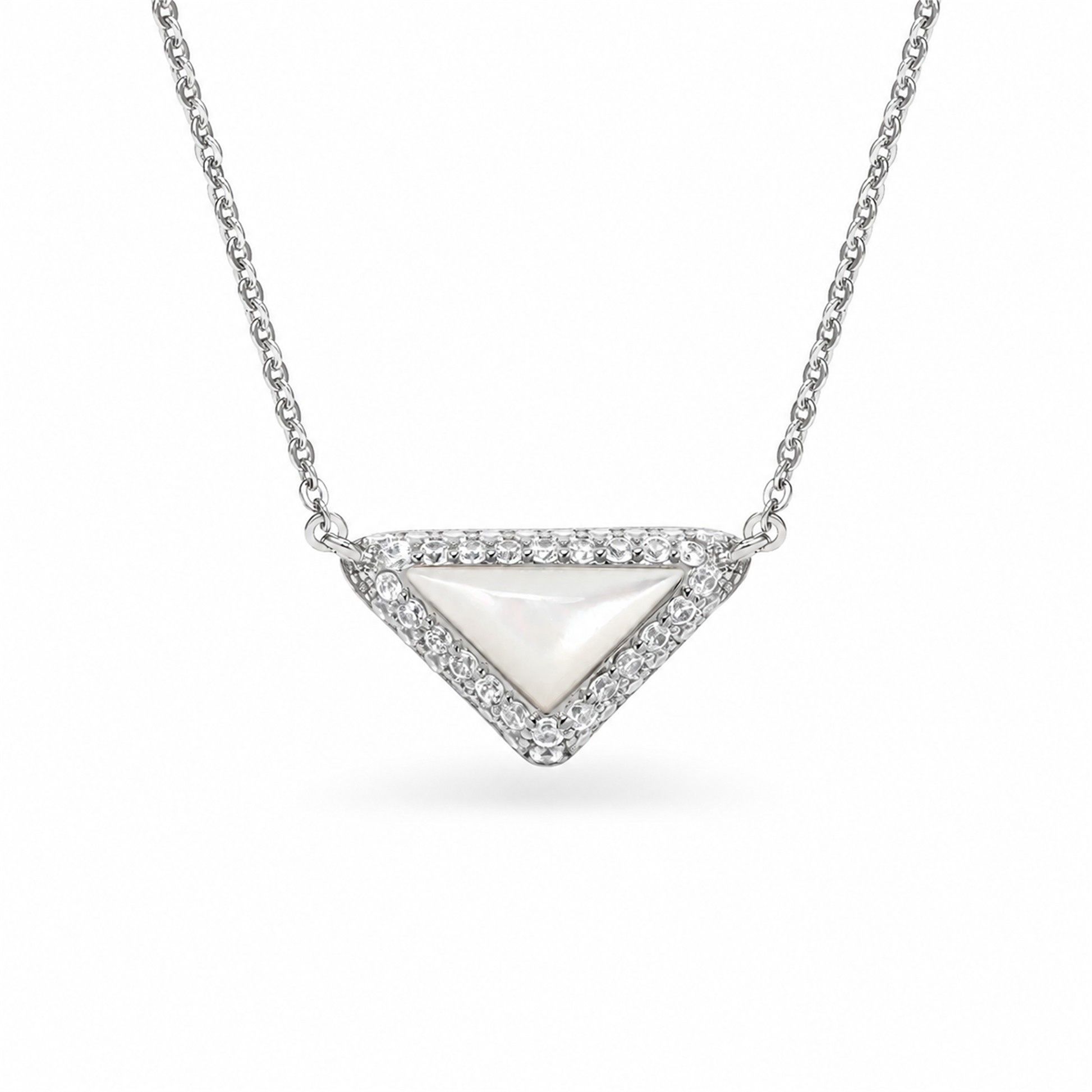 Geertje 14K Gold Triangular Mother-of-Pearl  Necklace