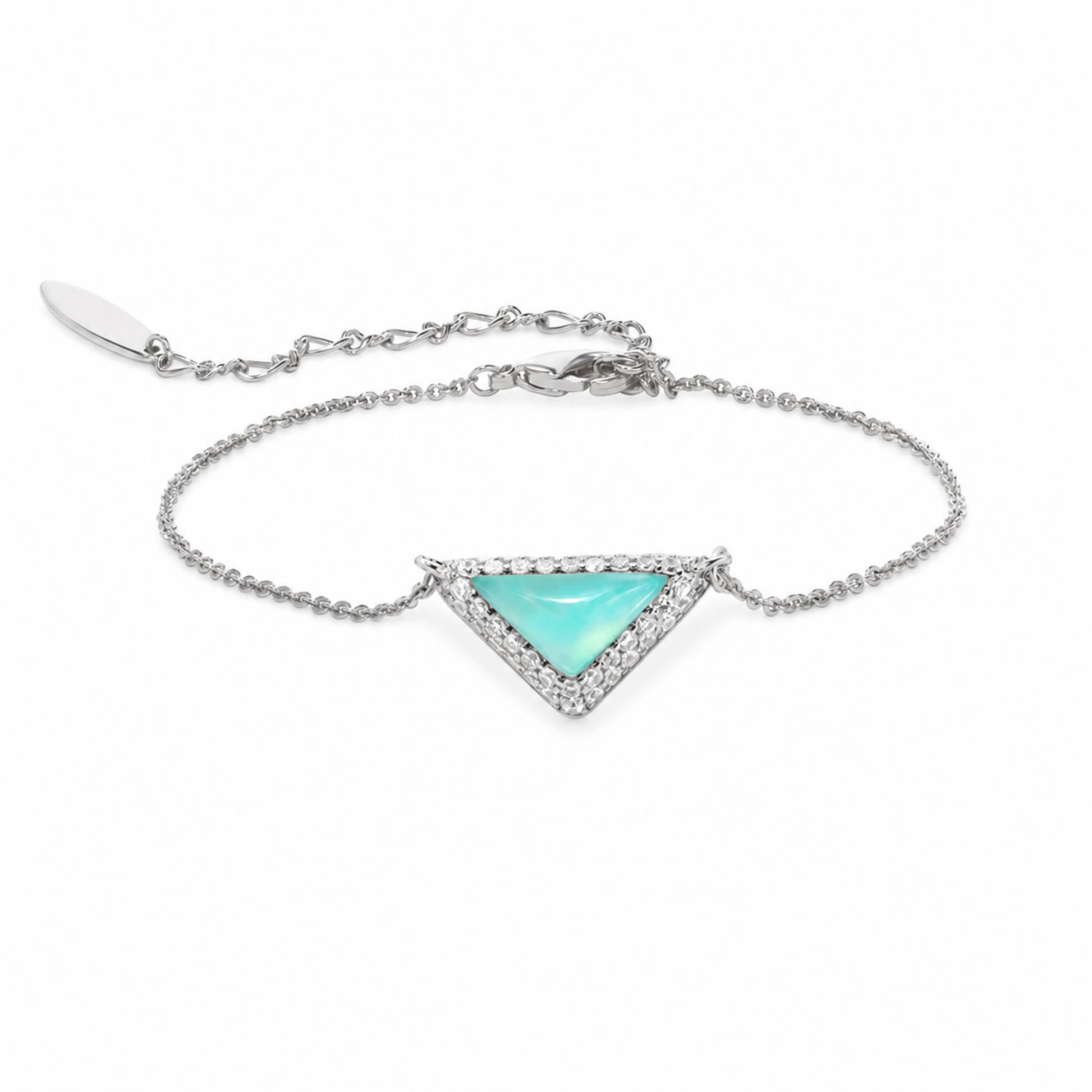 Geertje Turquoise Triangular Amazonite Bracelet