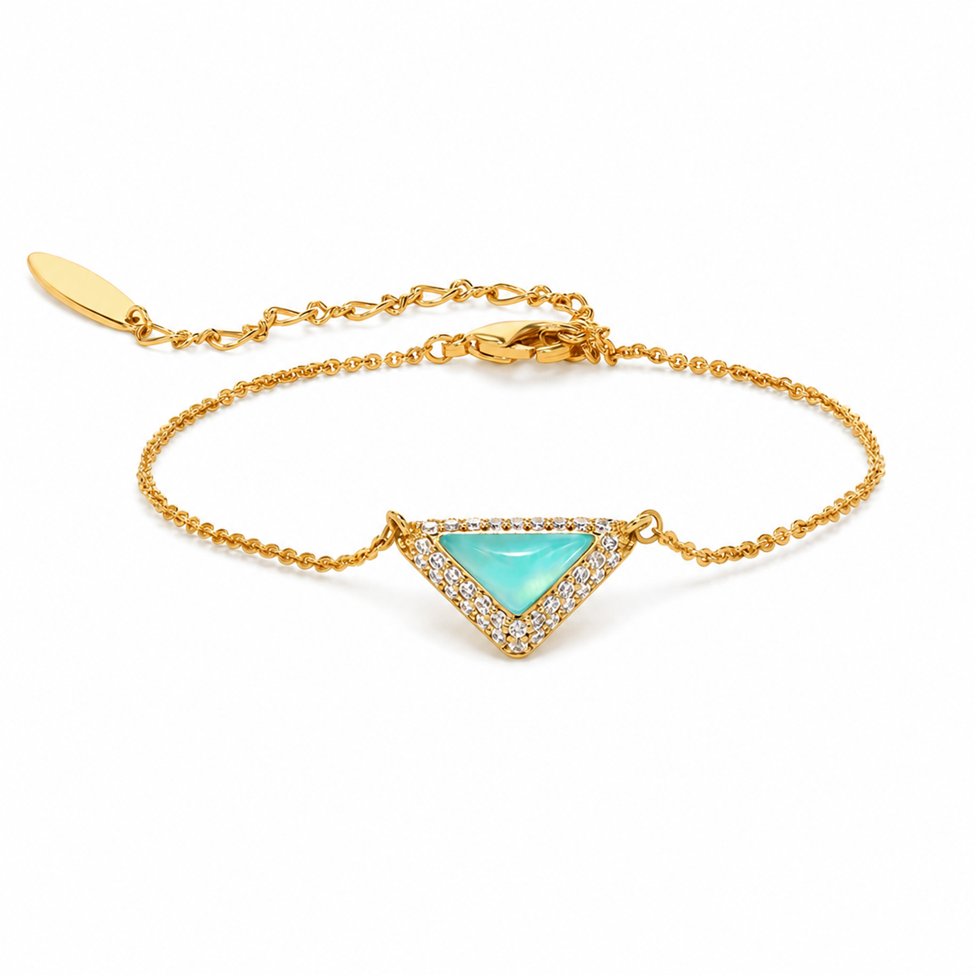 Geertje Turquoise Triangular Amazonite Bracelet