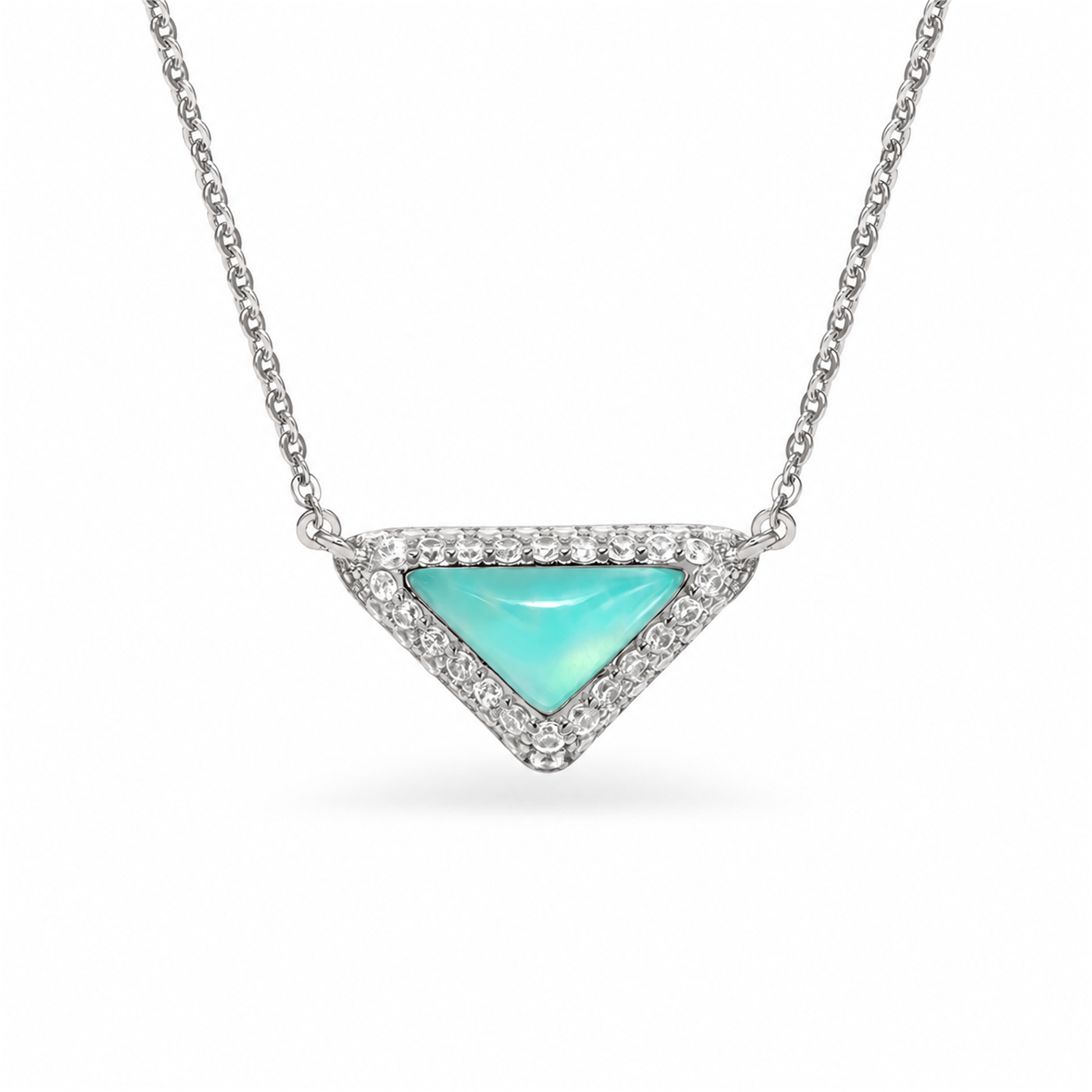 Geertje Turquoise Triangular Amazonite Necklace