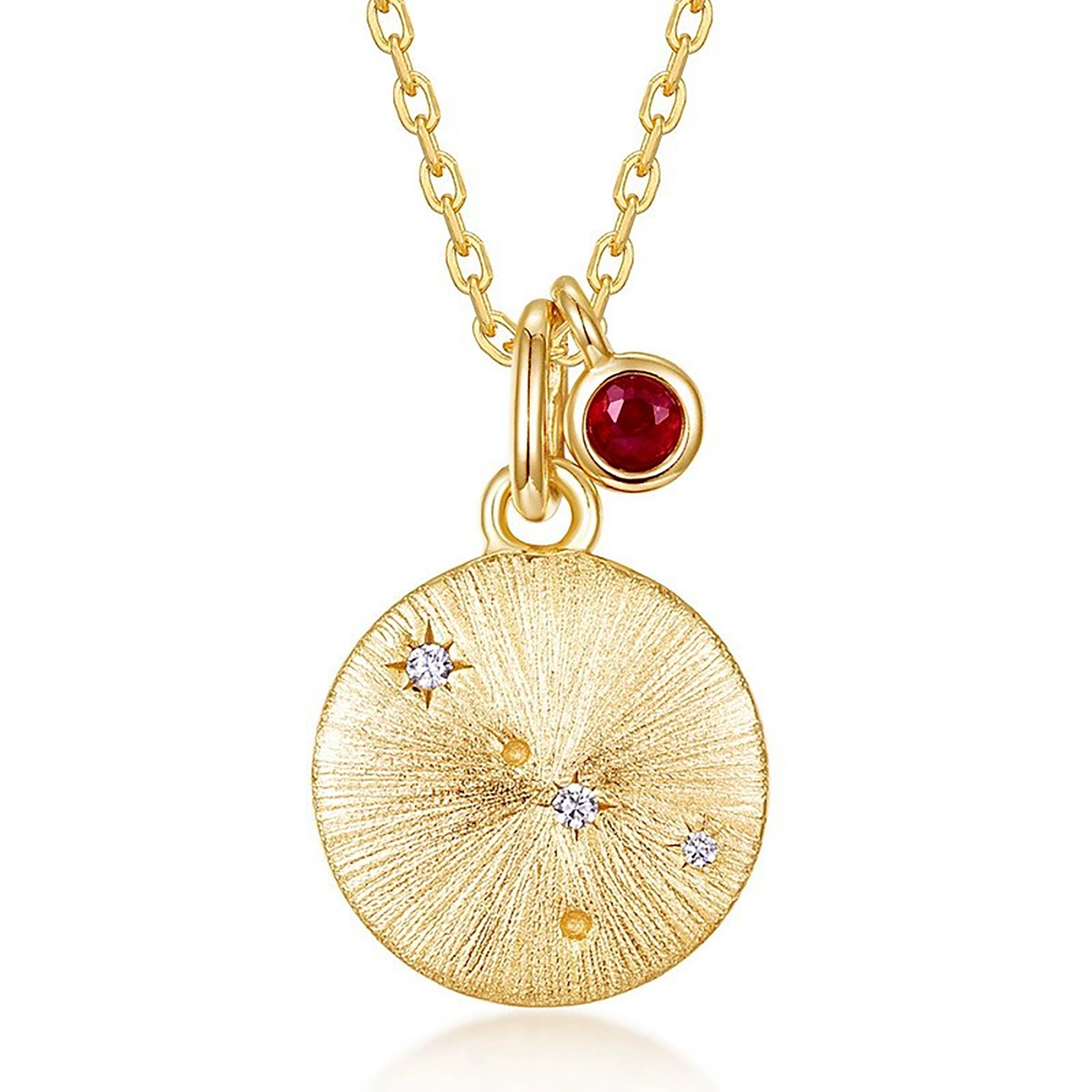 Gémeaux 14K Gold 12 Zodiac Necklace