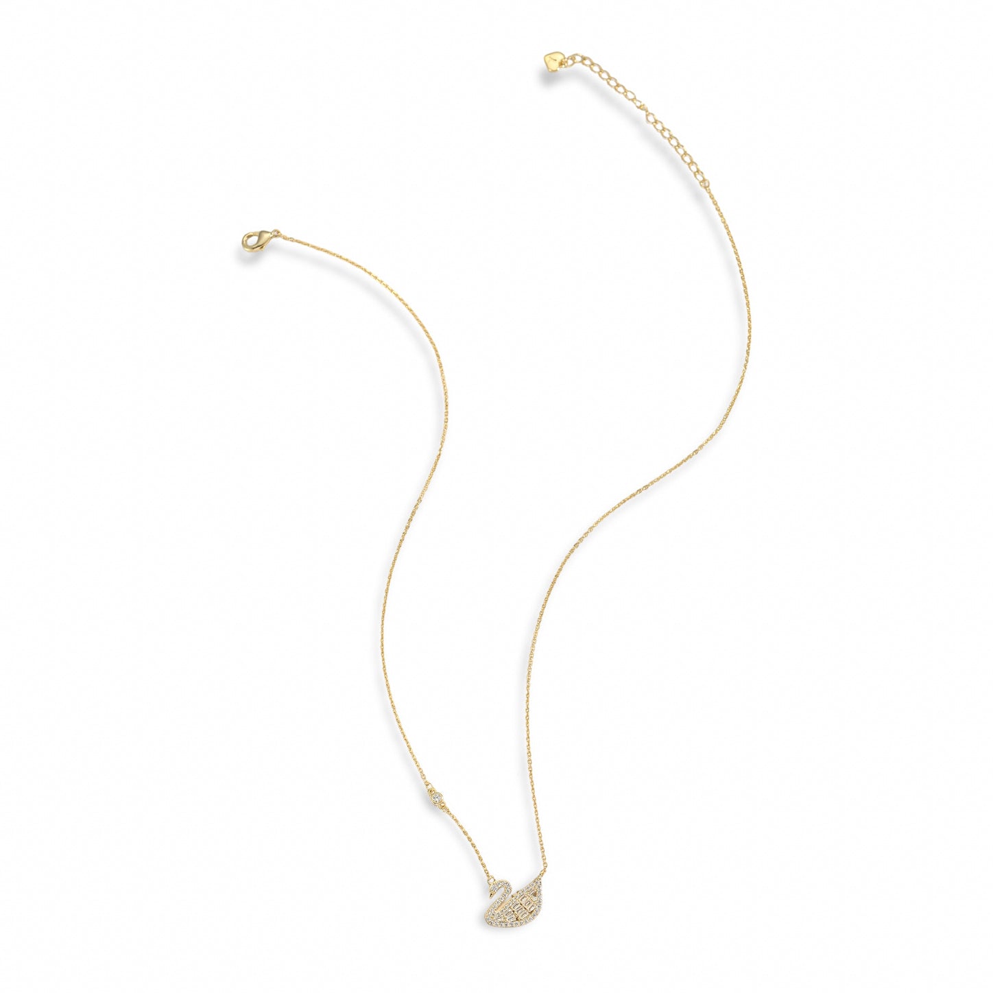 Geneviève 18K Gold Swan Necklace