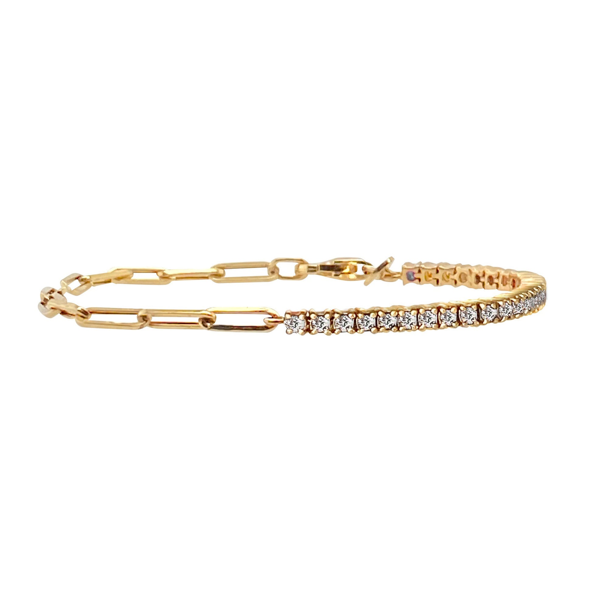 Gerlinde Paperclip Link Round Bracelet