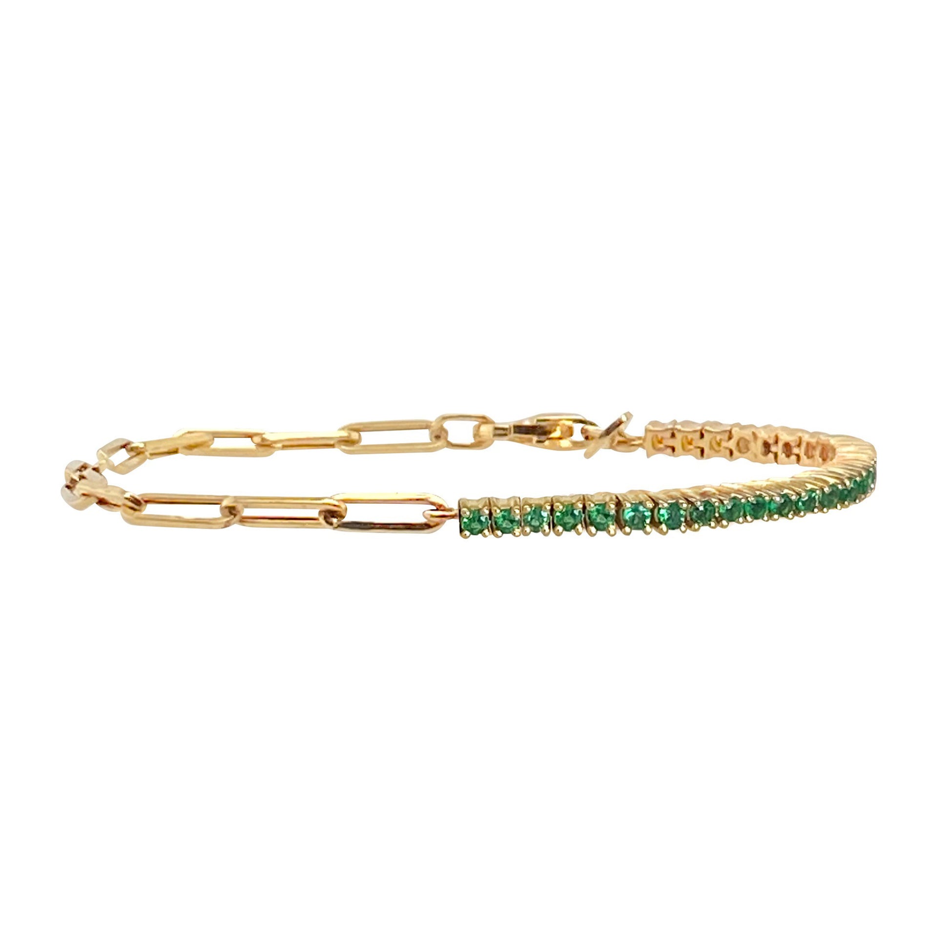 Gerlinde Paperclip Link Round Bracelet