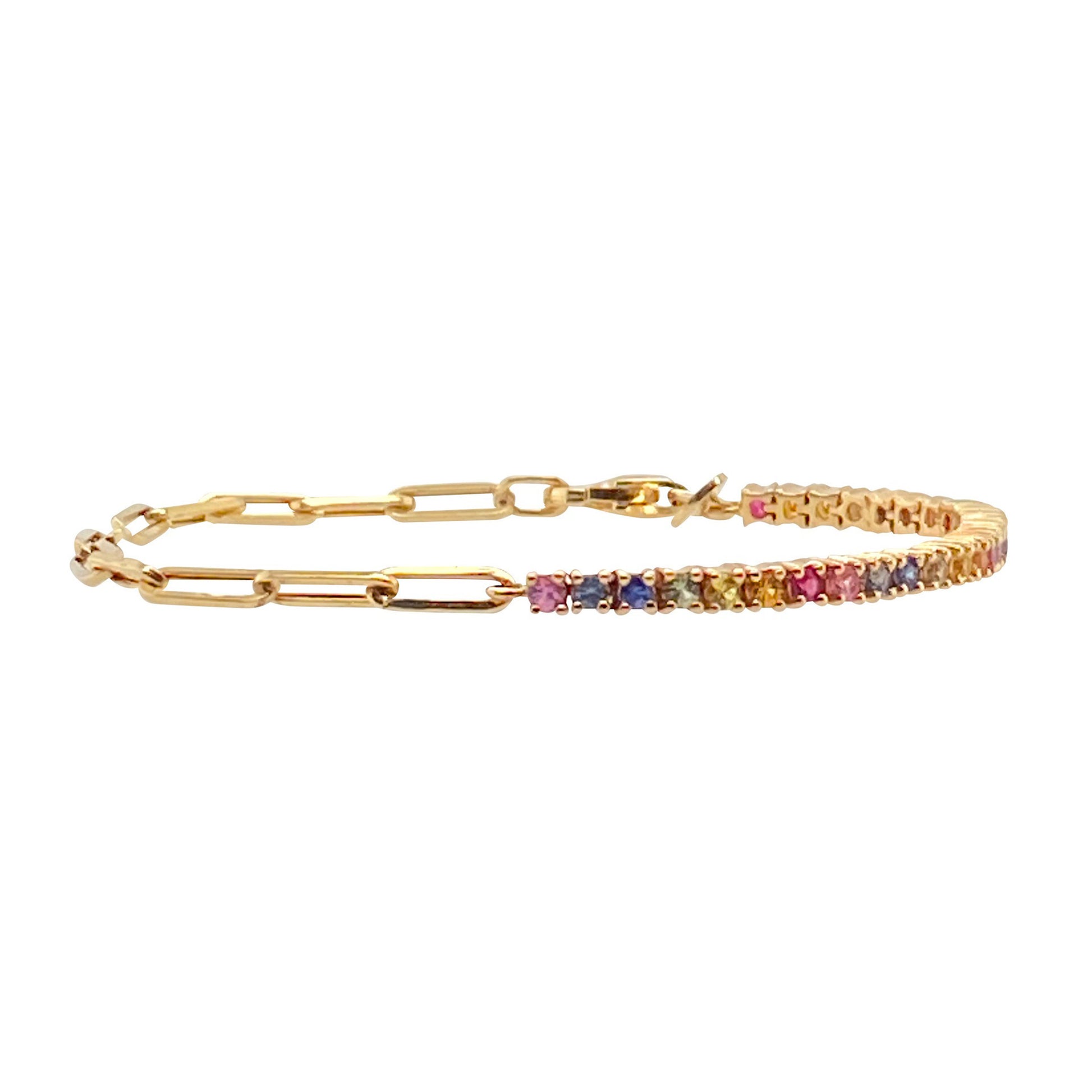 Gerlinde Paperclip Link Round Bracelet