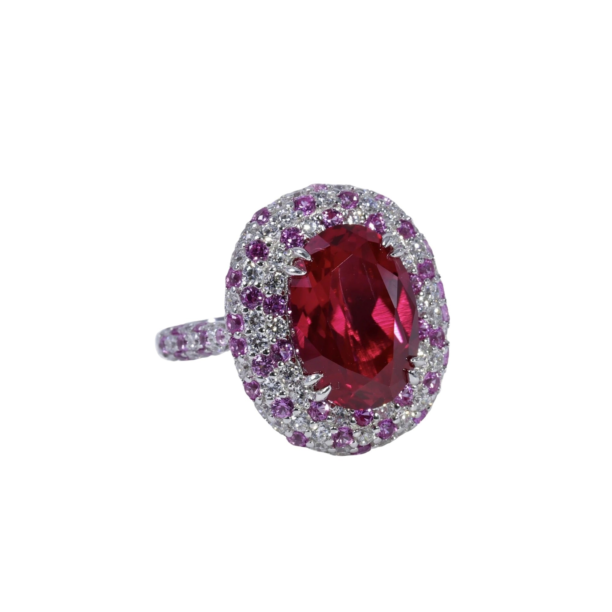 Gidèle Red Oval Ring