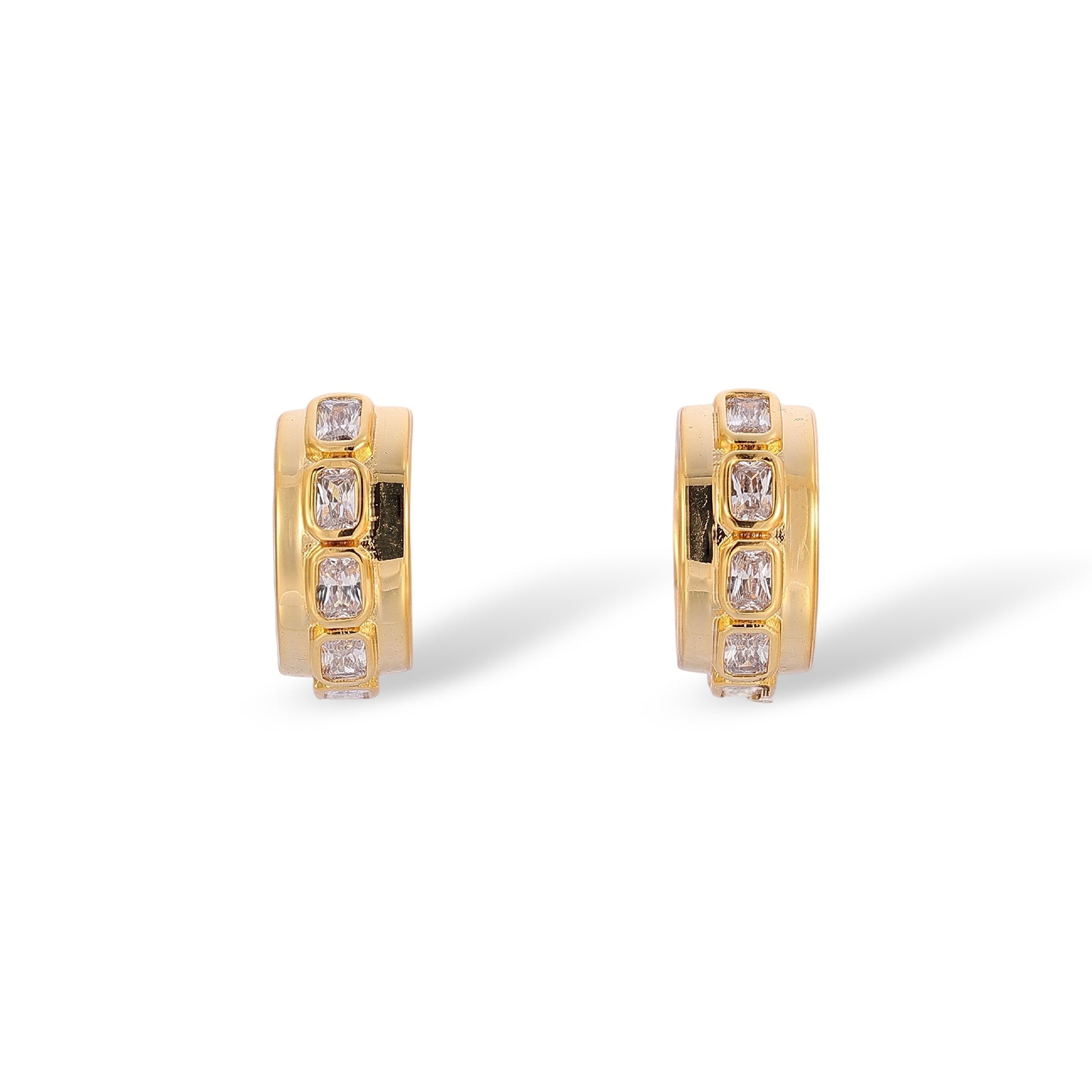 Gretel 18K Gold Baguette Earrings