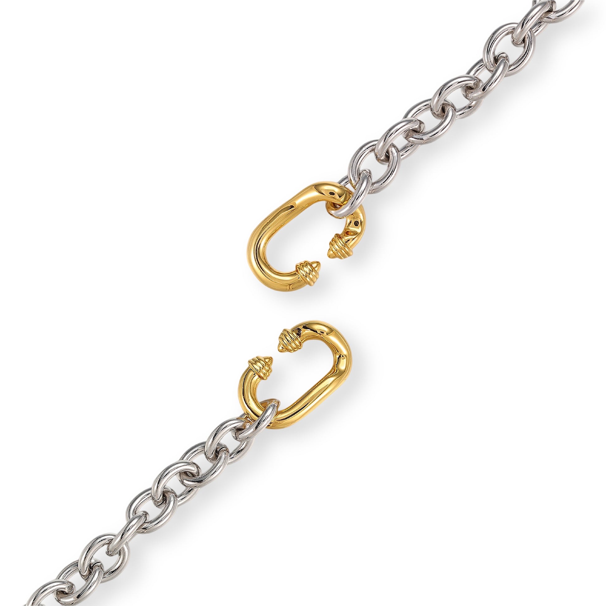 Gundlina 18K Gold Interlocking Shackle Clasp Bracelet