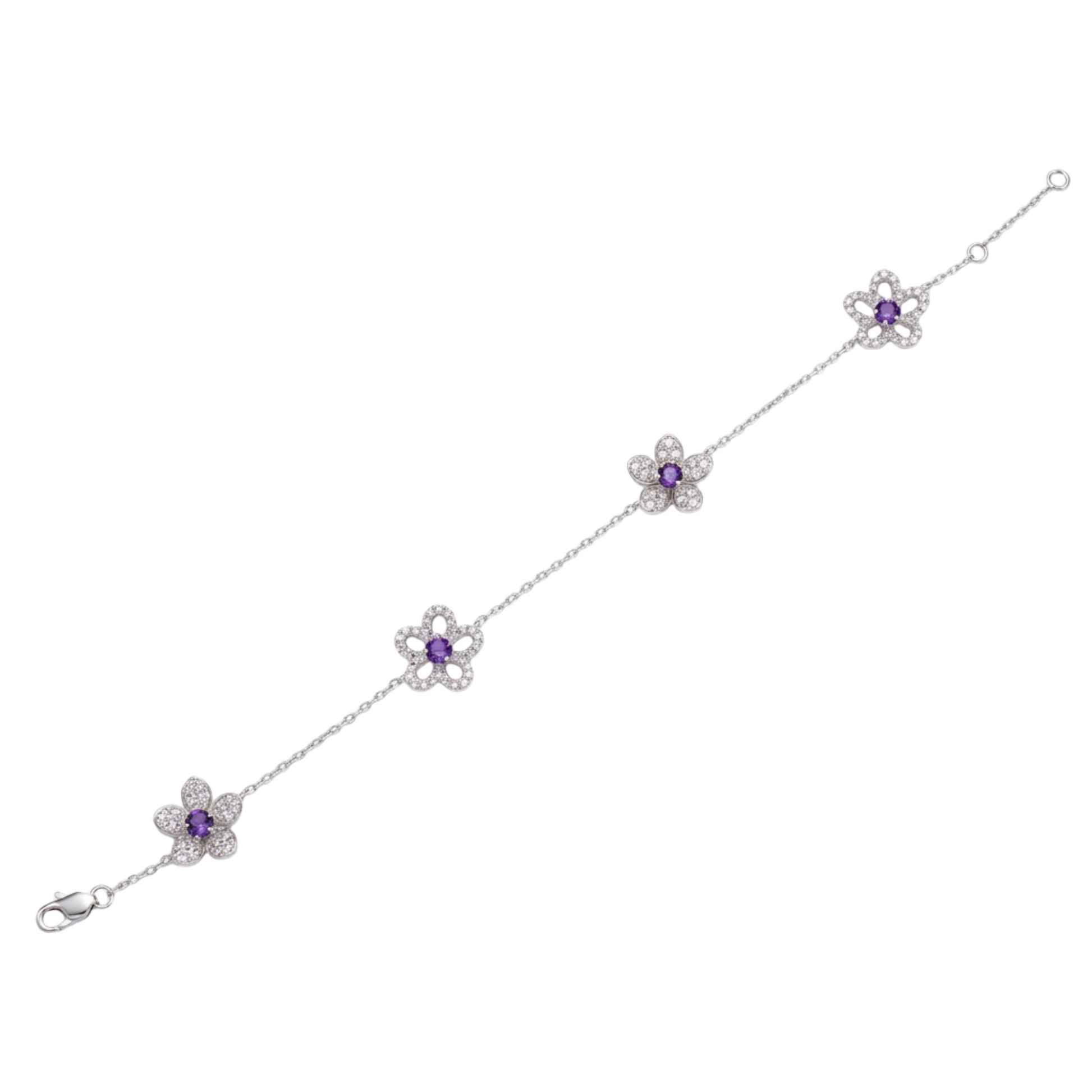 Gundmina Purple Floral Bracelet