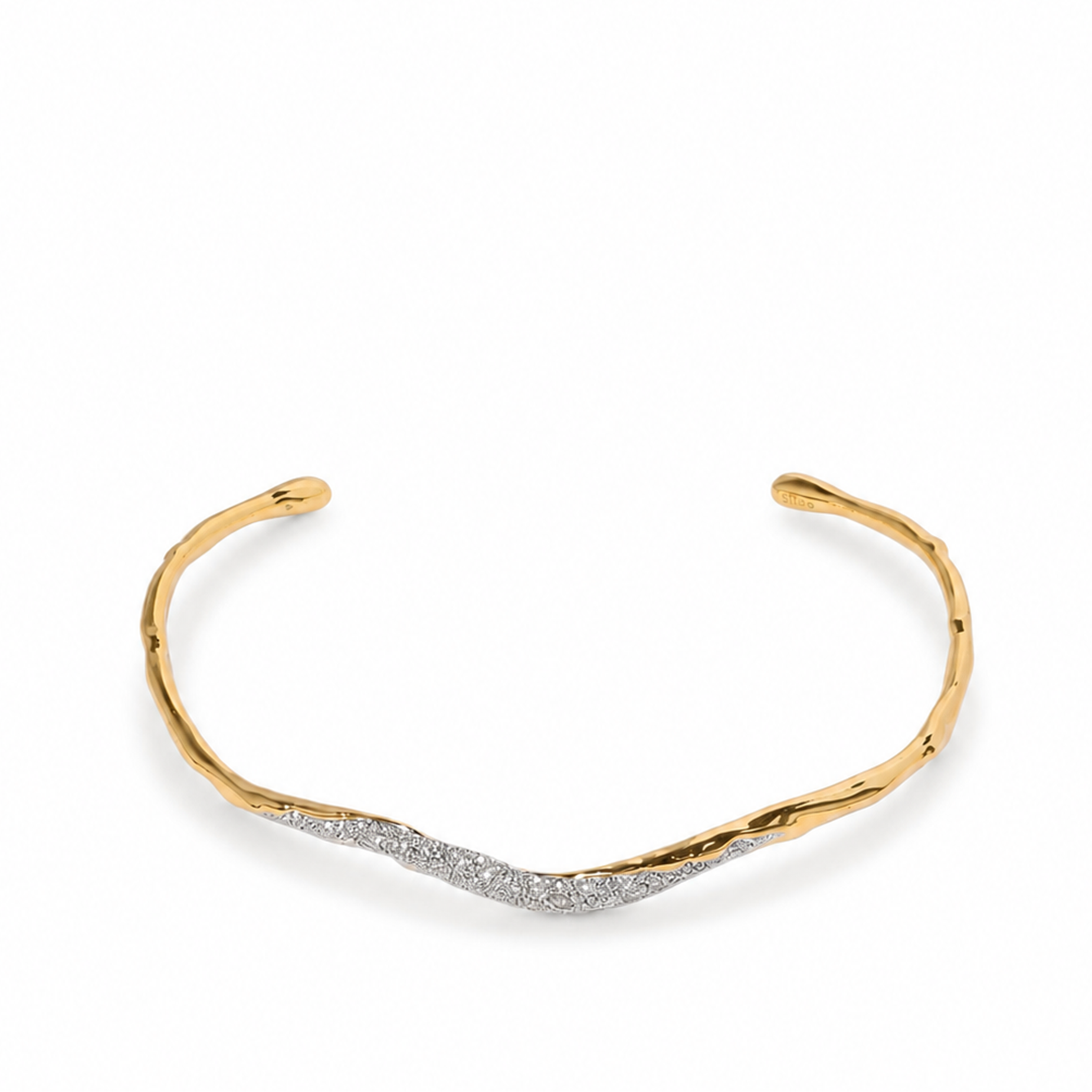 Gundula 14K Gold Branch Wavy Choker Necklace