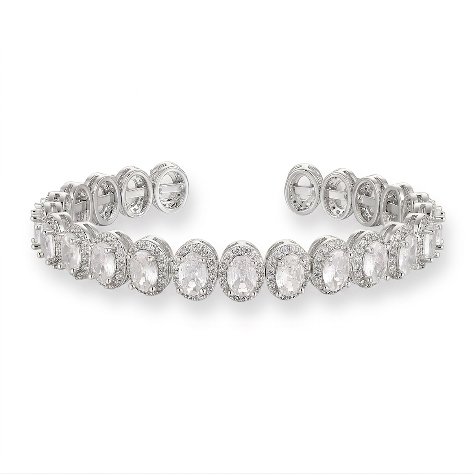Hadrunia 14K Gold Oval Open Bangle