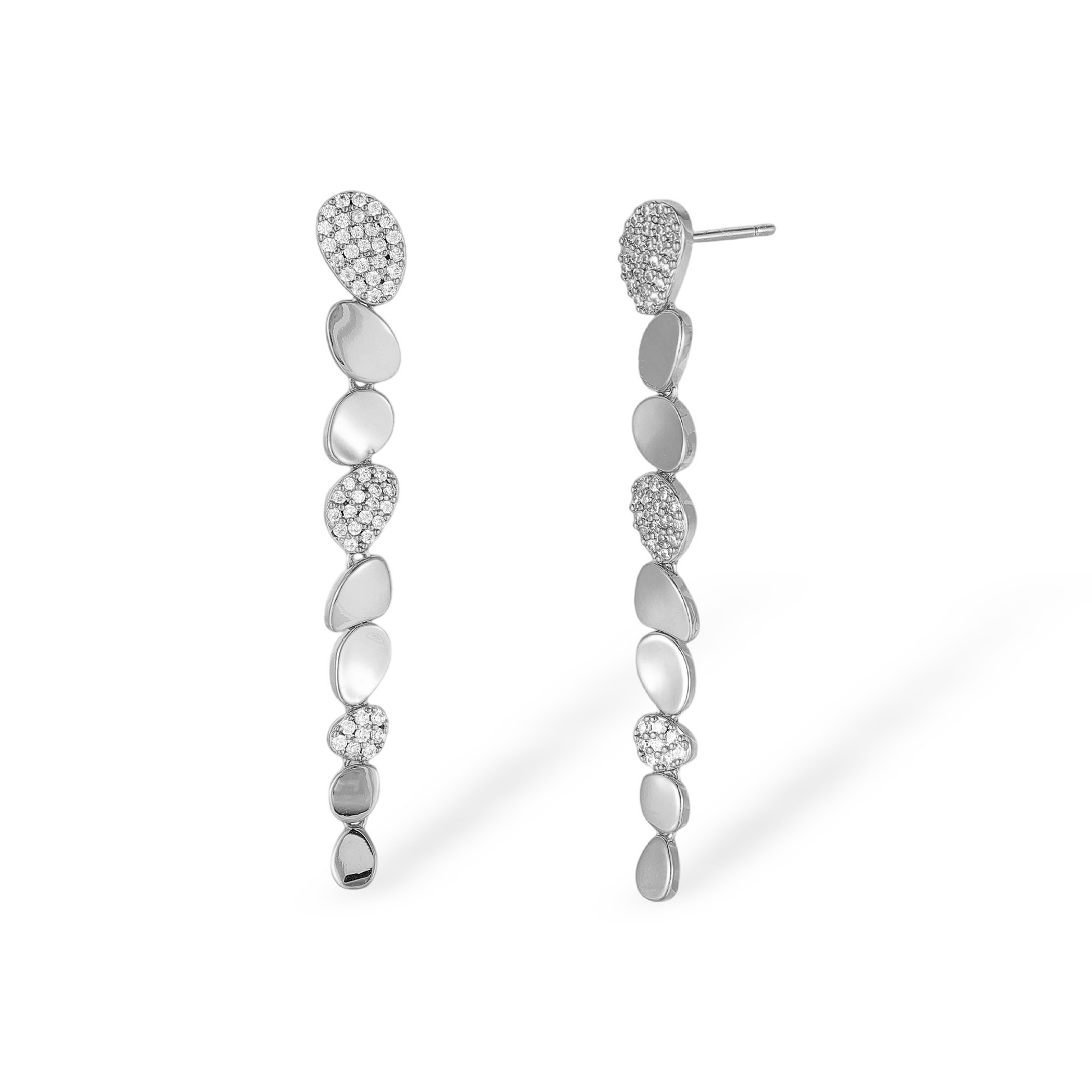 Hedlinde 18K Gold Irregular Pebble Drop Earrings