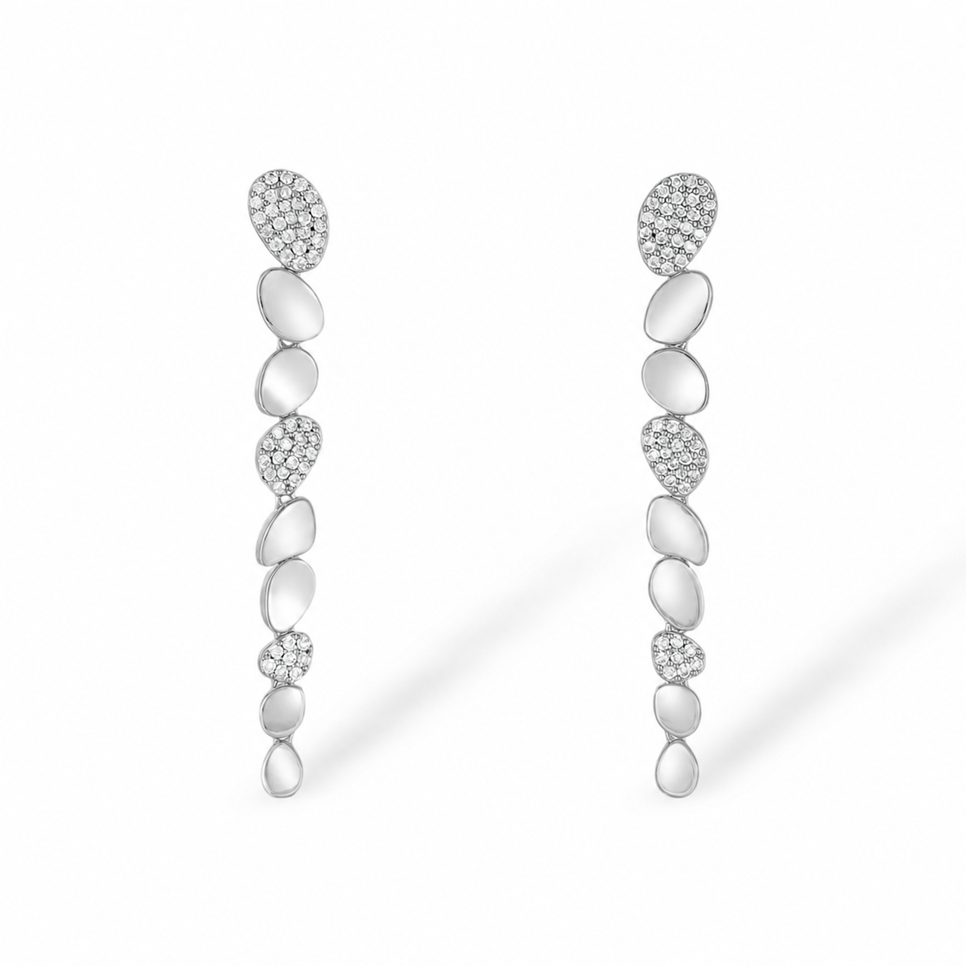Hedlinde 18K Gold Irregular Pebble Drop Earrings
