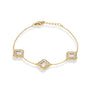 Hedvine 14K Gold Openwork Trèfle Bracelet