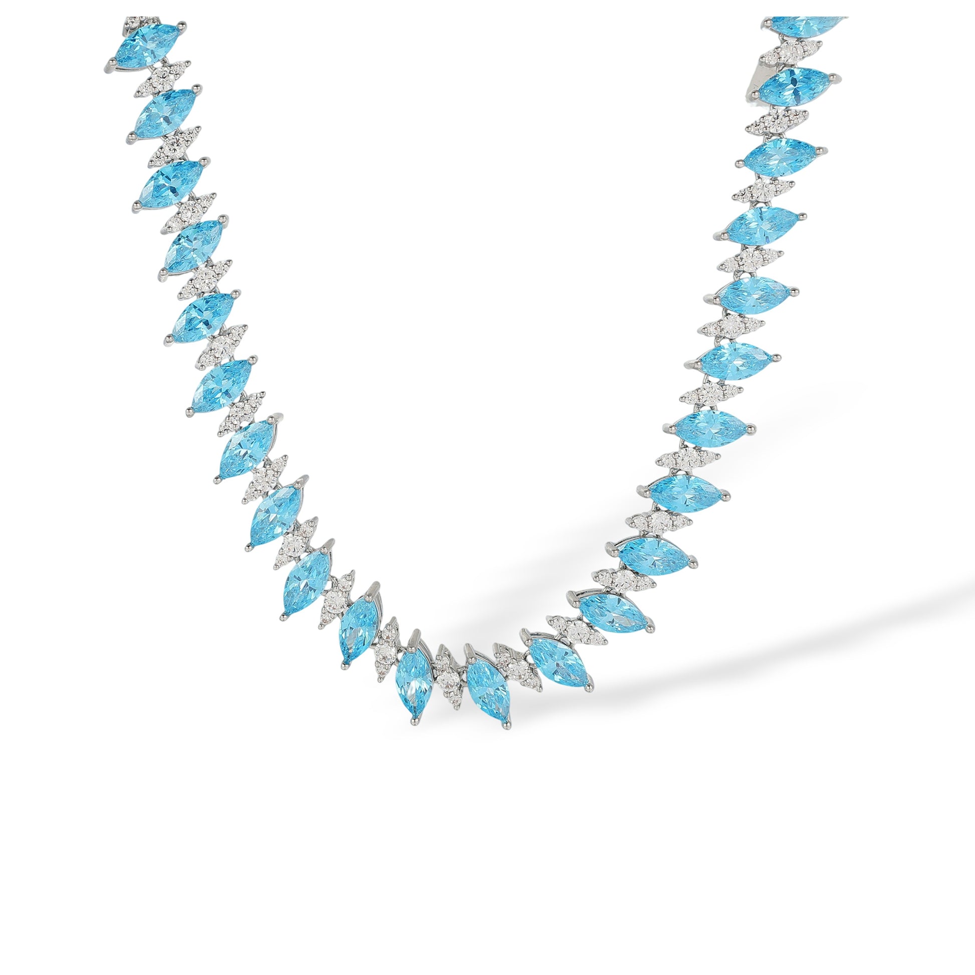 Hegedrud Blue Marquise Choker Necklace