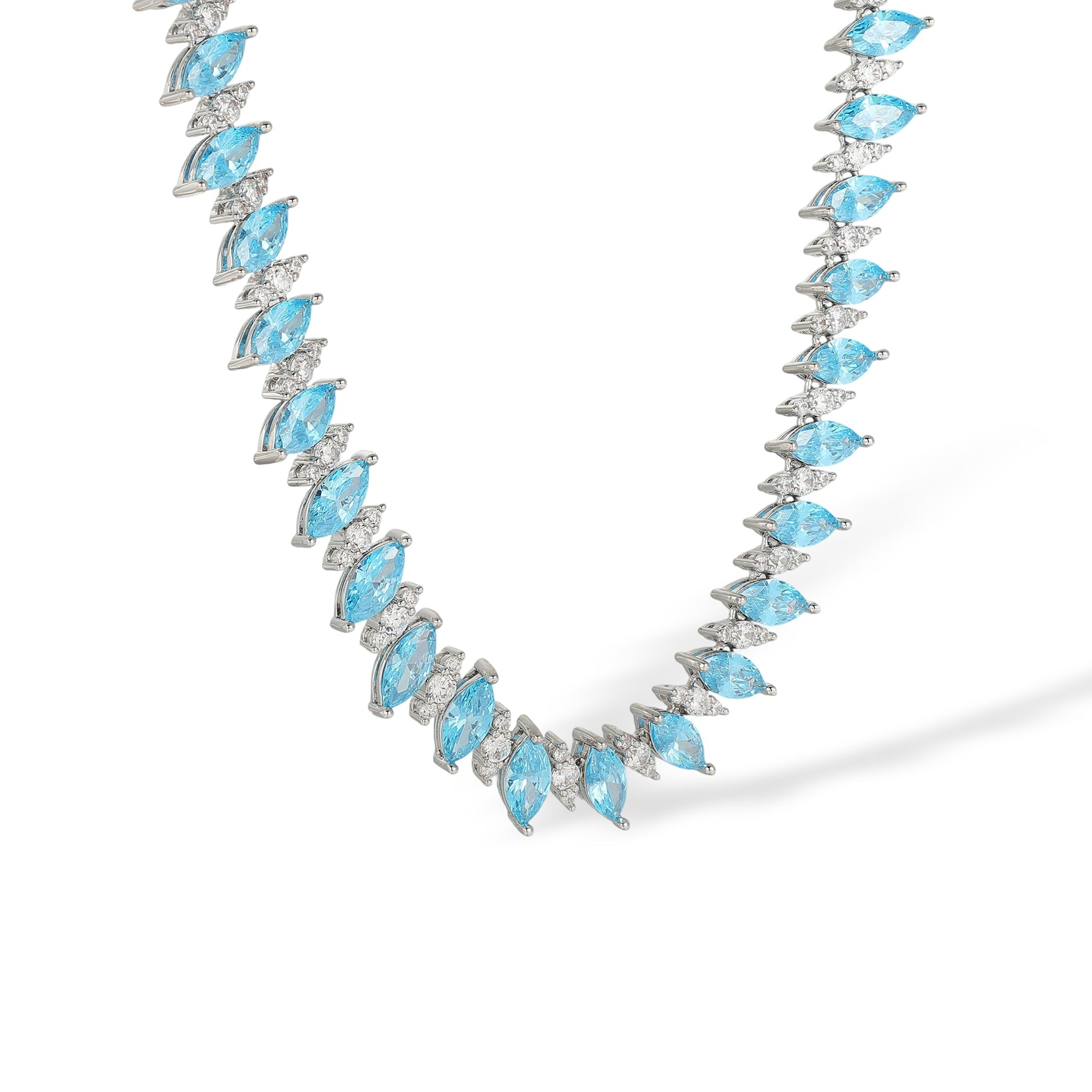 Hegedrud Blue Marquise Choker Necklace