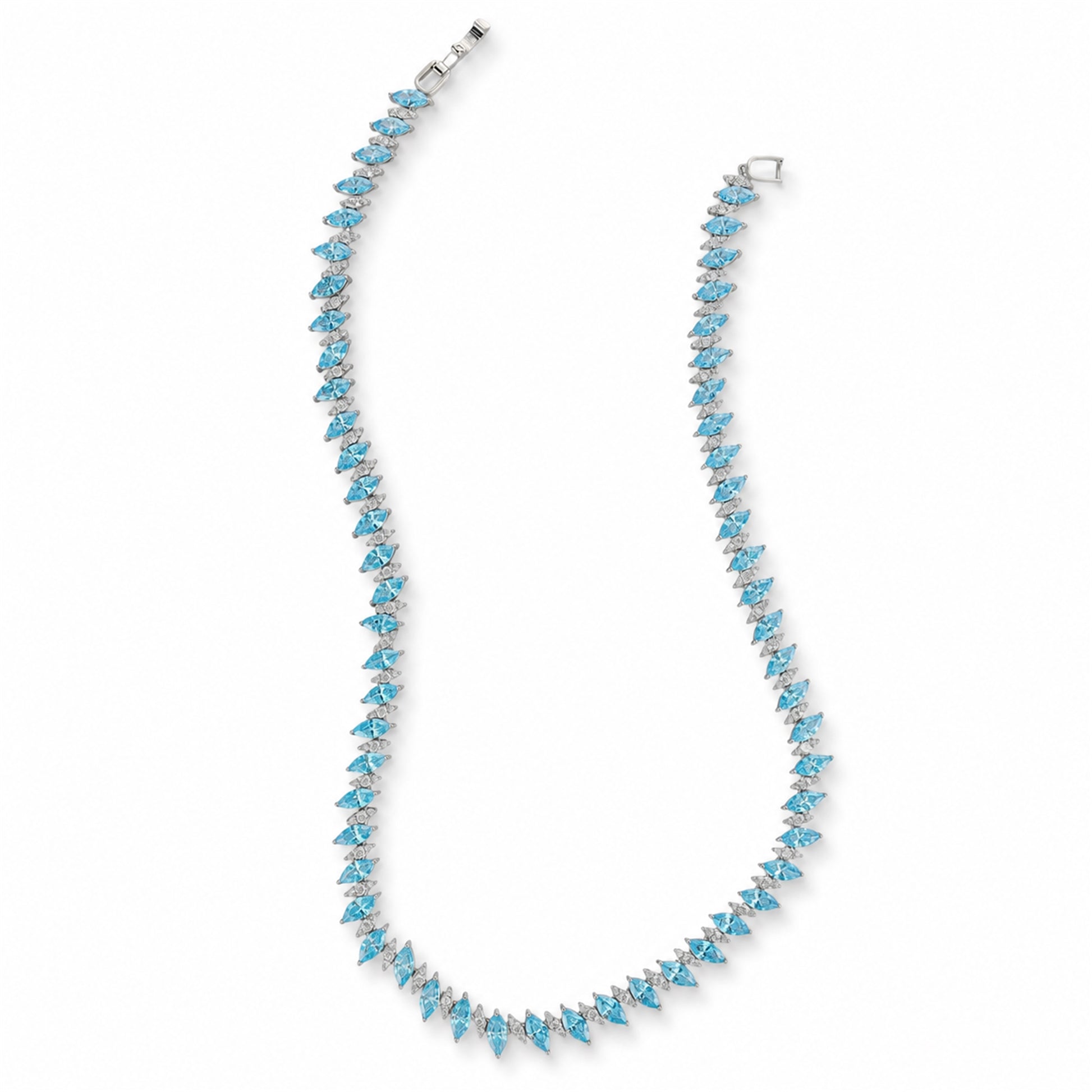 Hegedrud Blue Marquise Choker Necklace