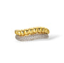 Heide 14K Gold Dual-Layer Curved Ring