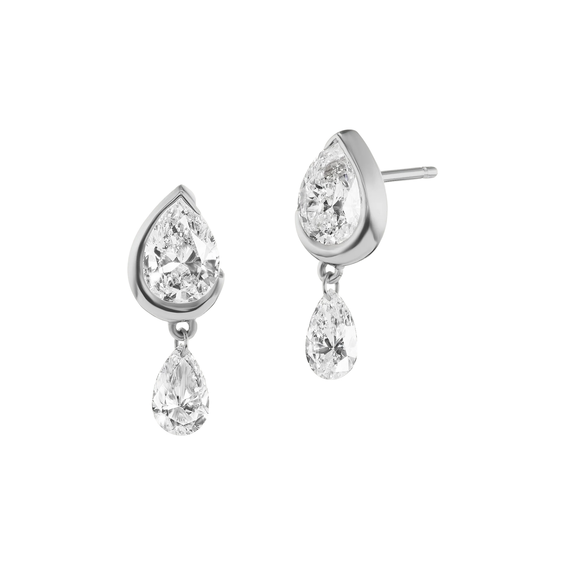 Heidemarie 18K Gold Teardrop Drop Earrings