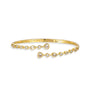 Heilwina 14K Gold Mixed Shape Open Bangle