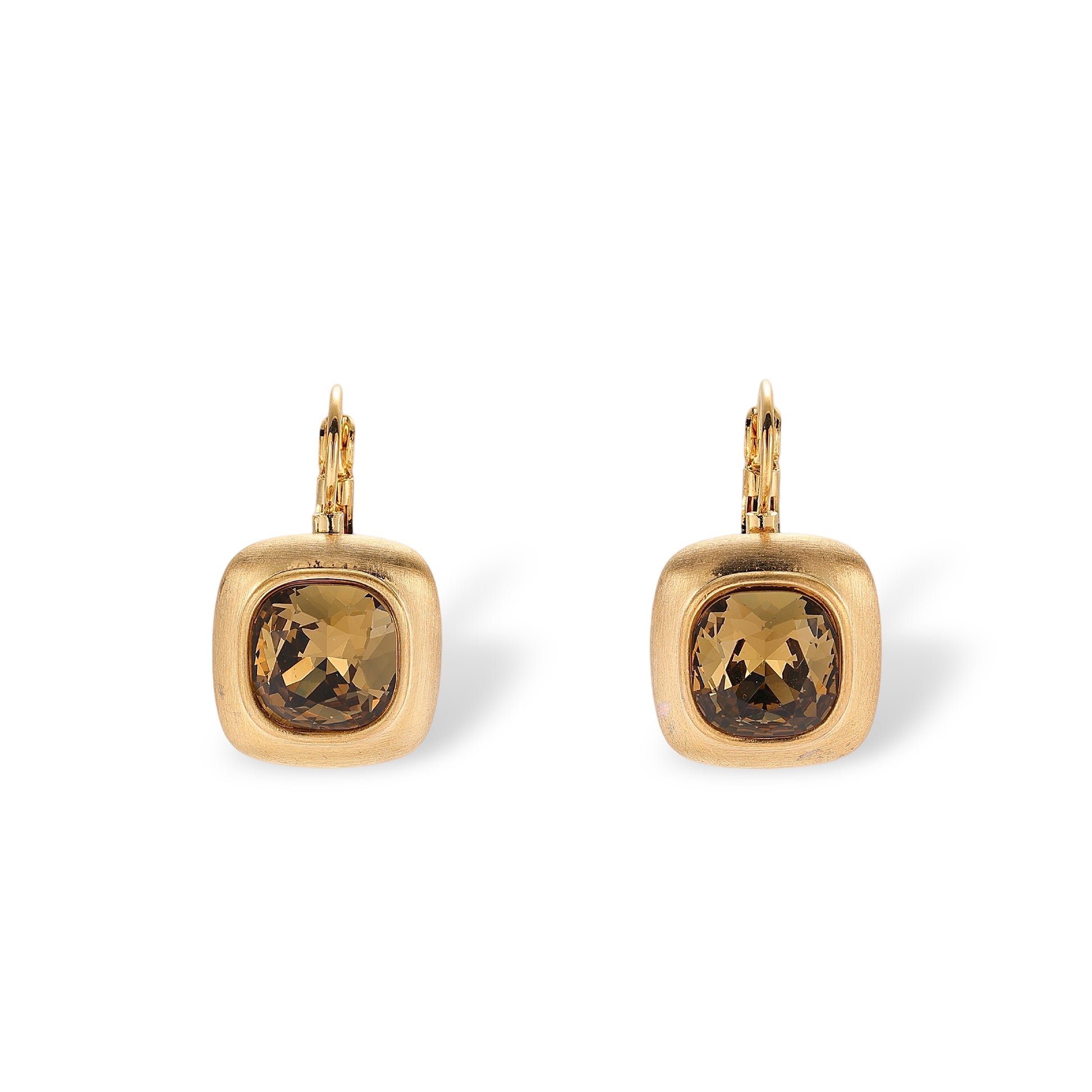 Hélèna 14K Gold Cushion Earrings