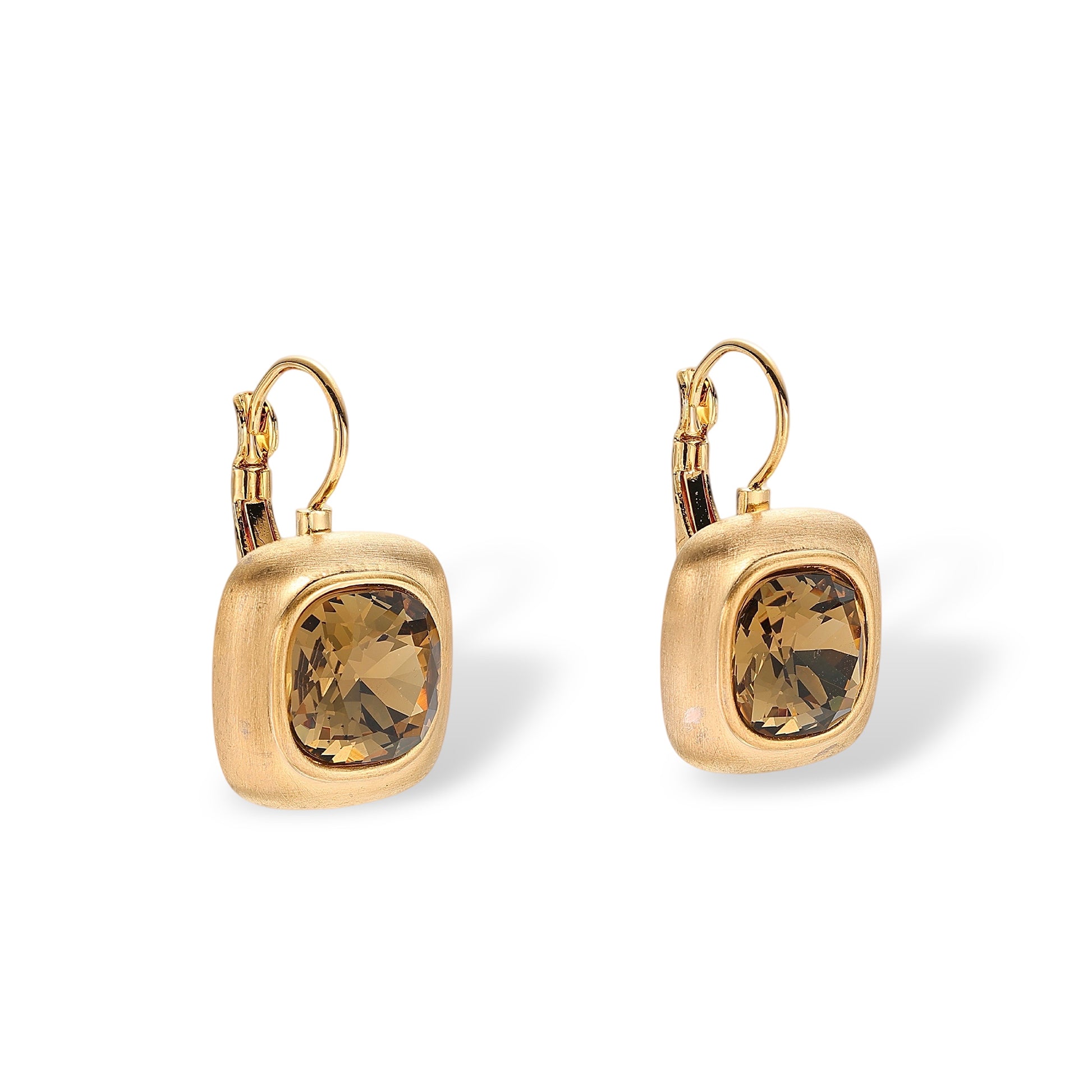 Hélèna 14K Gold Cushion Earrings