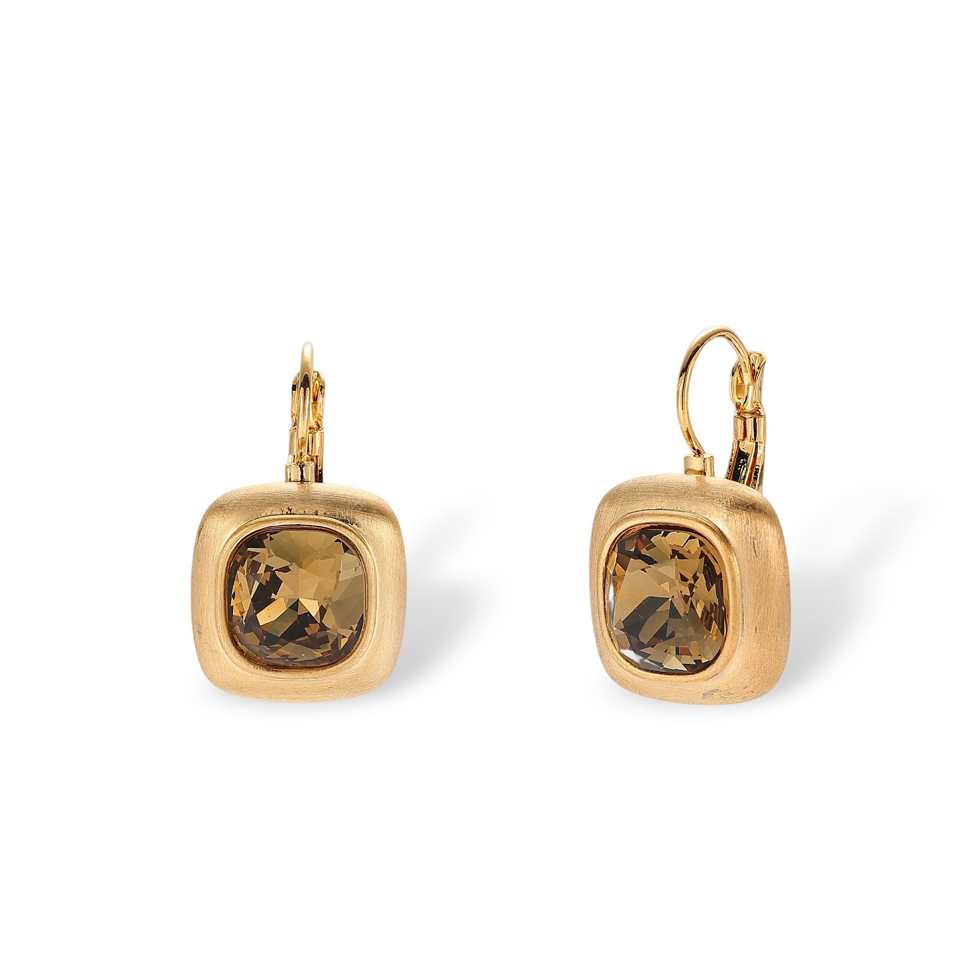 Hélèna 14K Gold Cushion Earrings