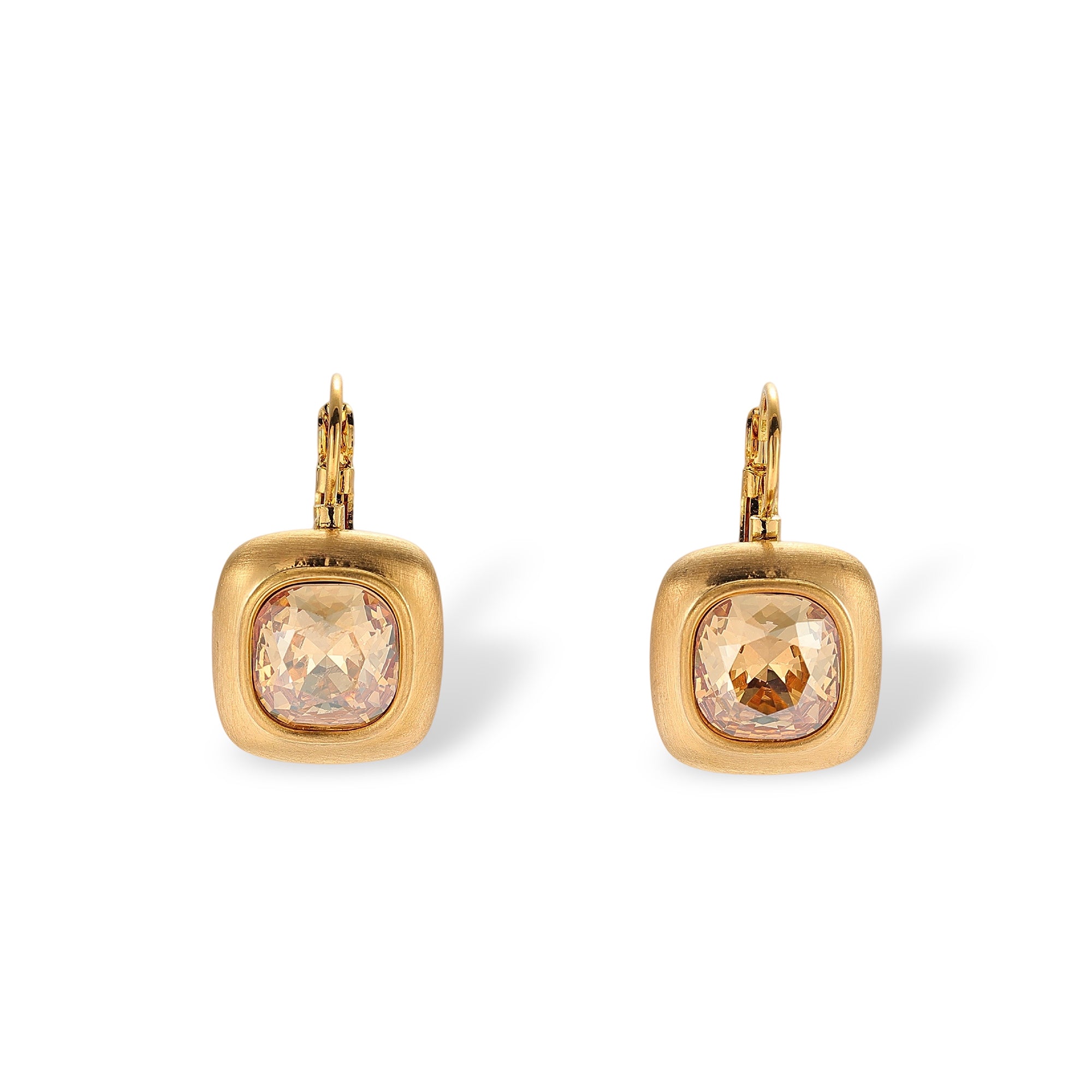 Hélèna 14K Gold Cushion Earrings