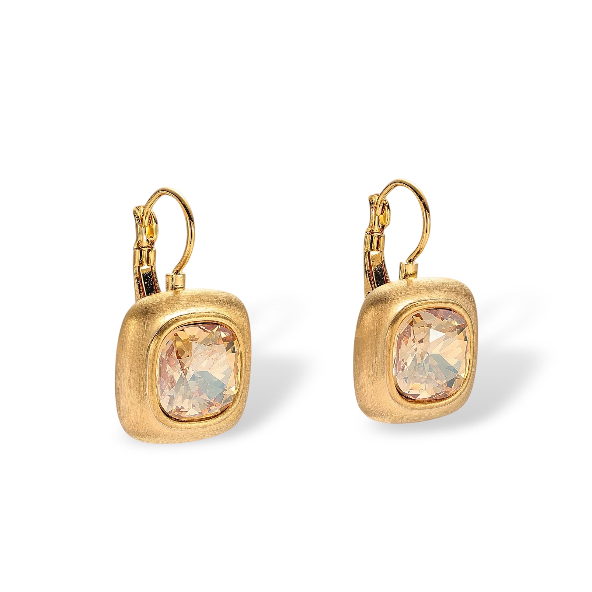 Hélèna 14K Gold Cushion Earrings