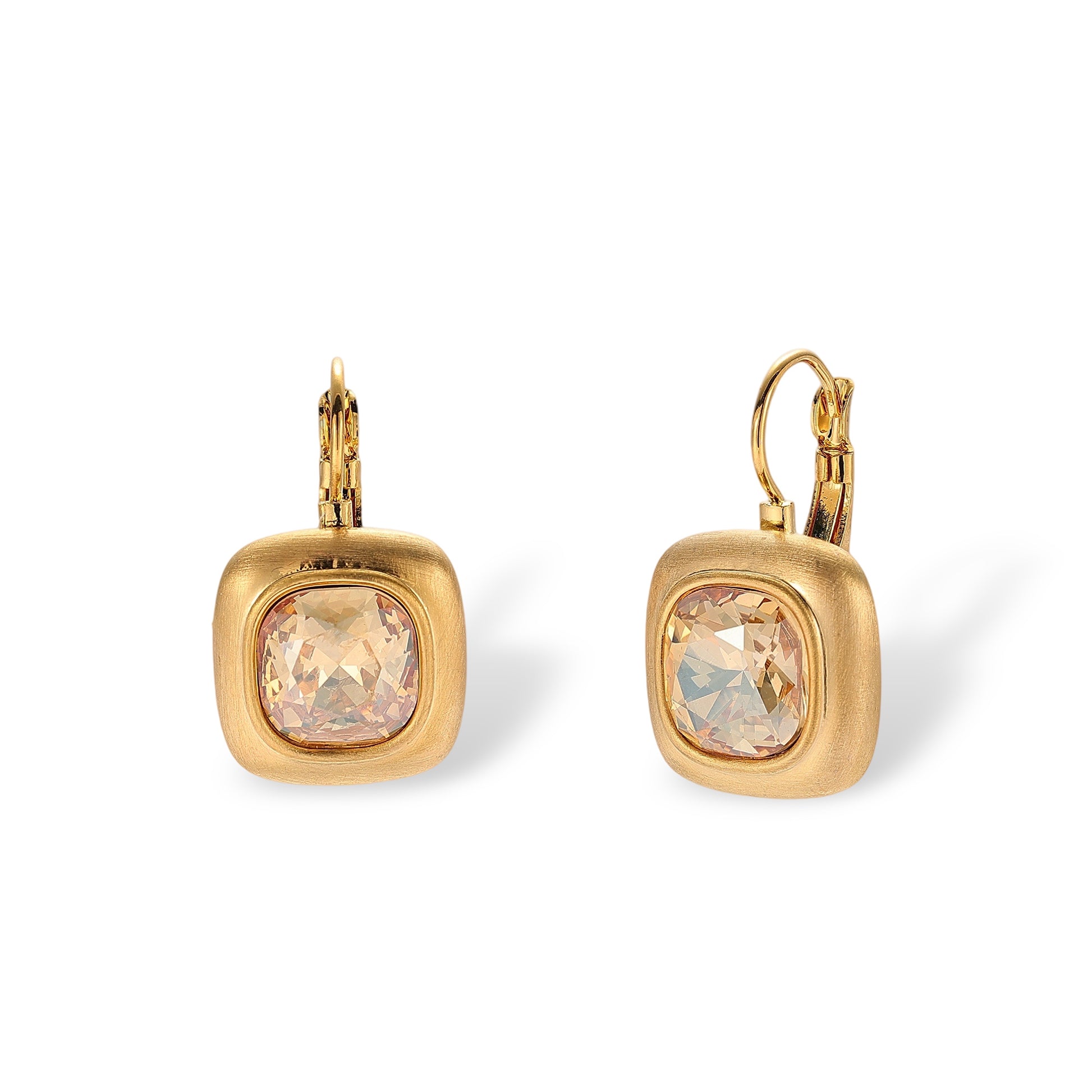 Hélèna 14K Gold Cushion Earrings