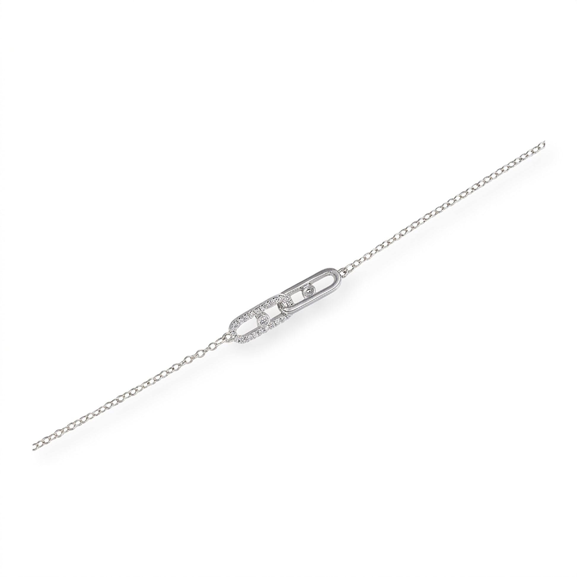 Helmwina 14K Gold Double Oval Bracelet