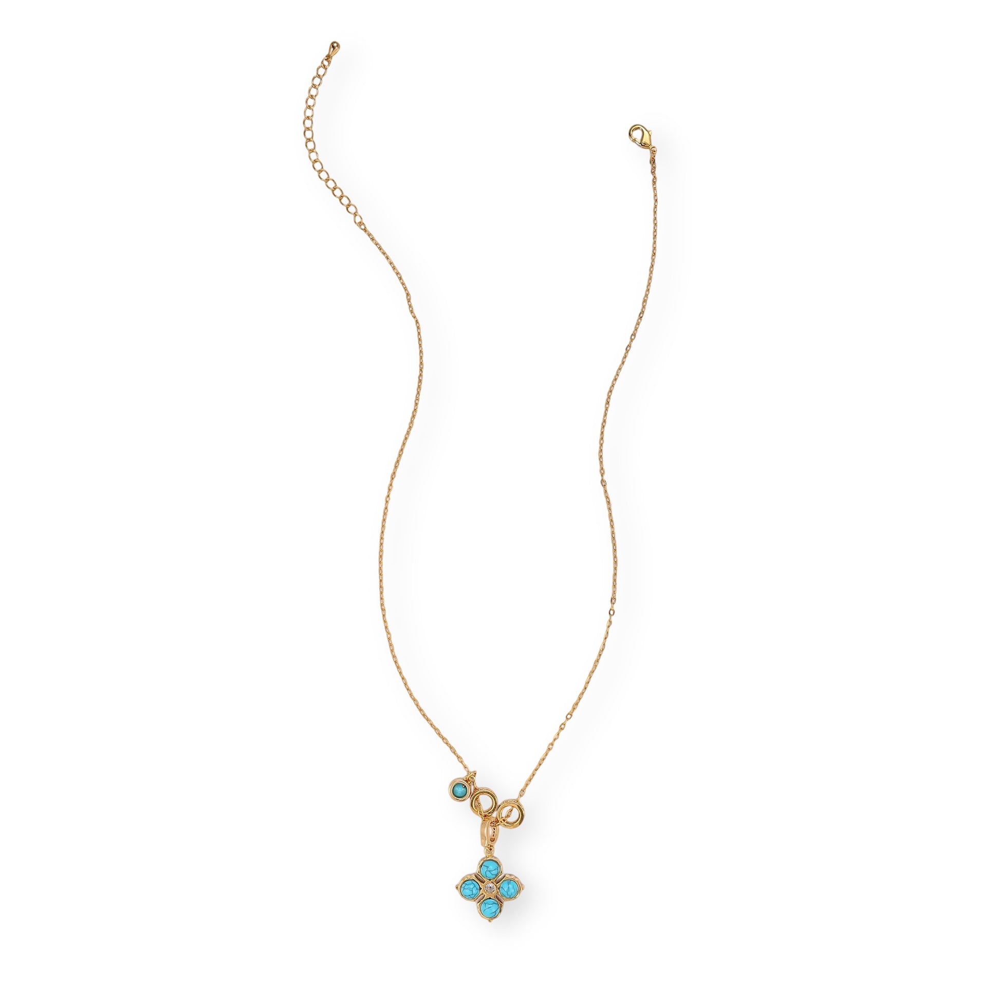 Hermosa Turquoise Trèfle Necklace