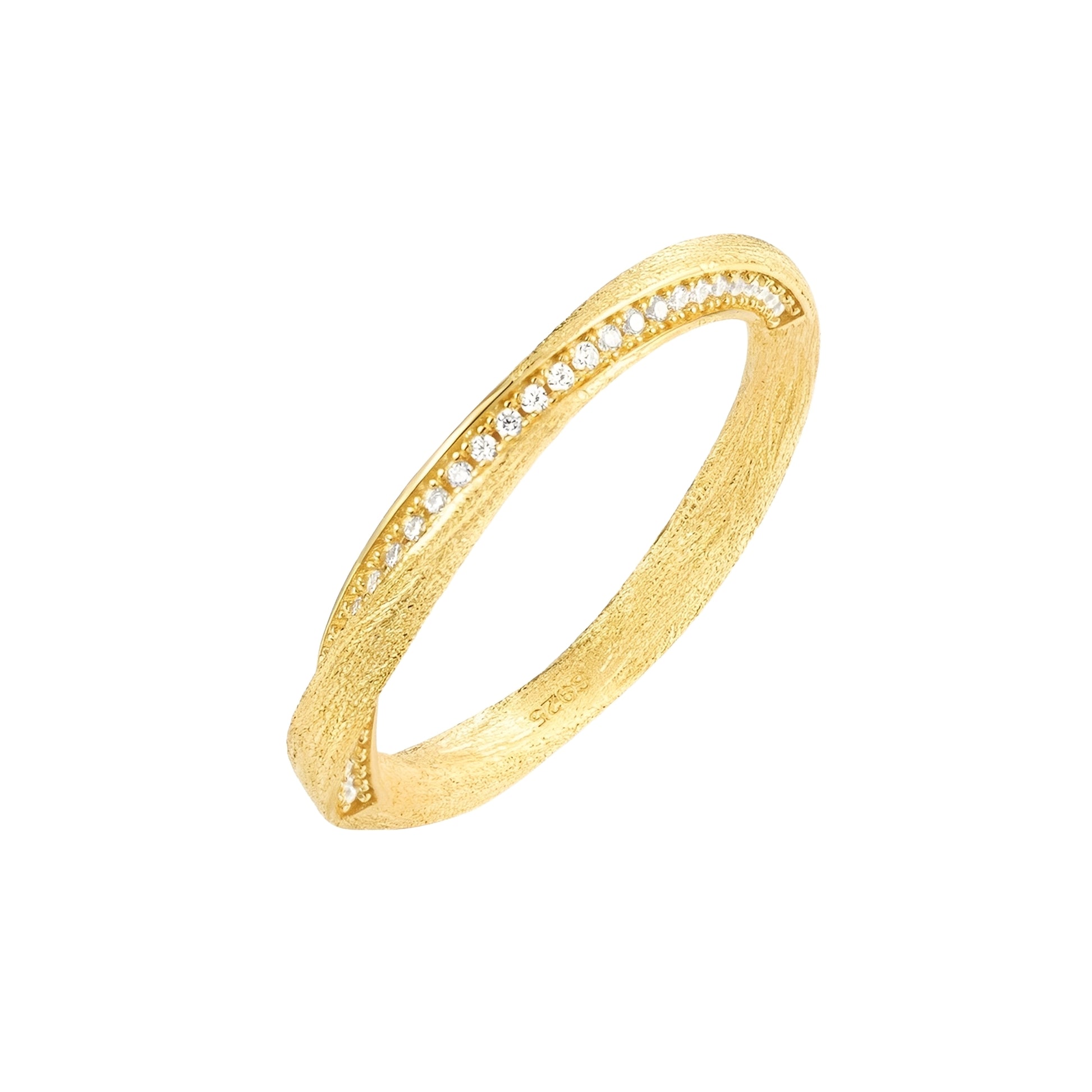 Hertha 14K Gold Mobius Strip Ring