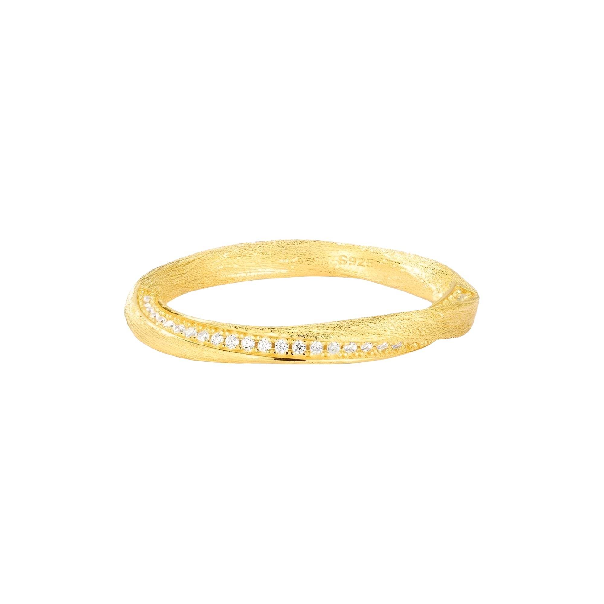 Hertha 14K Gold Mobius Strip Ring