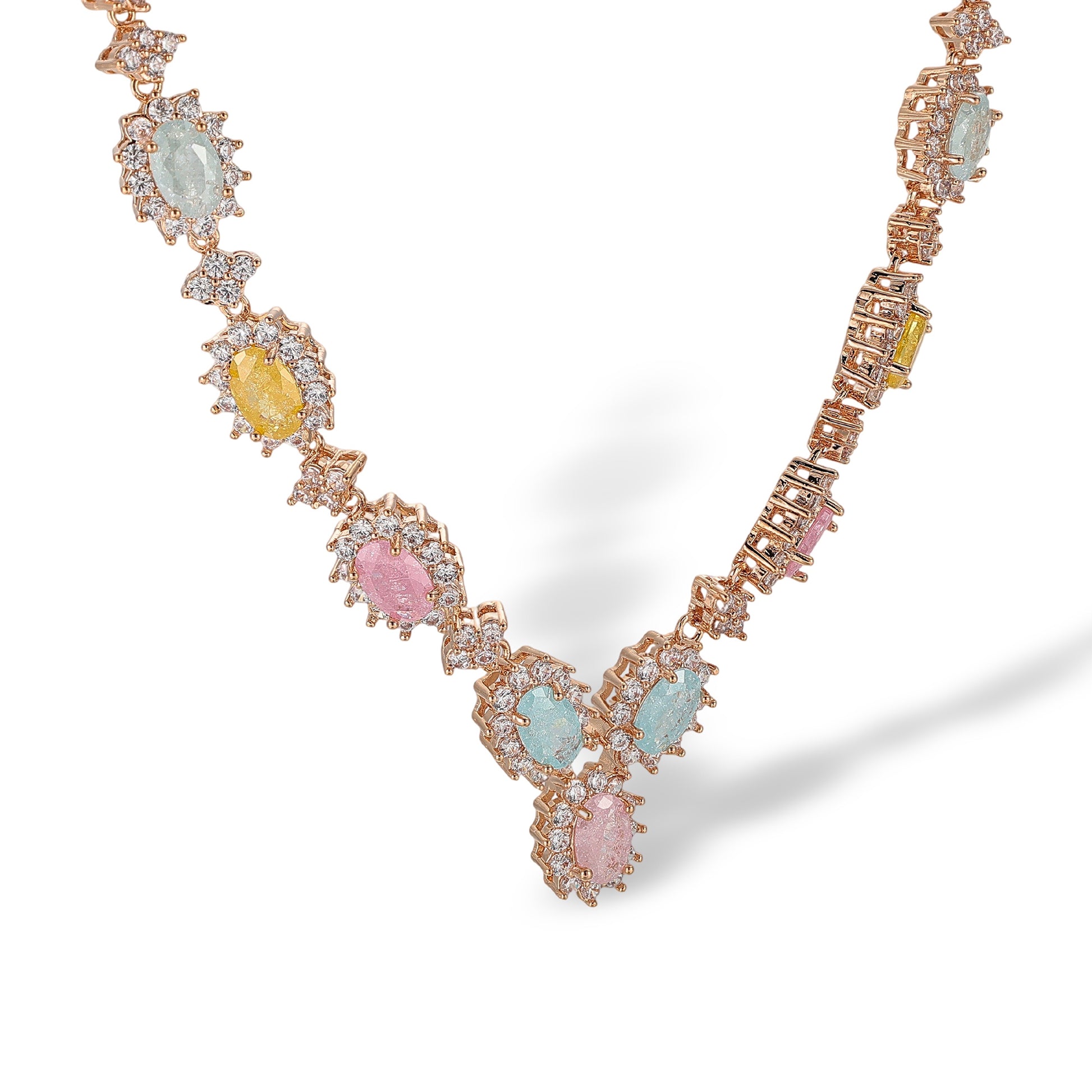 Hilaria Multicolor Oval Opal Choker Necklace