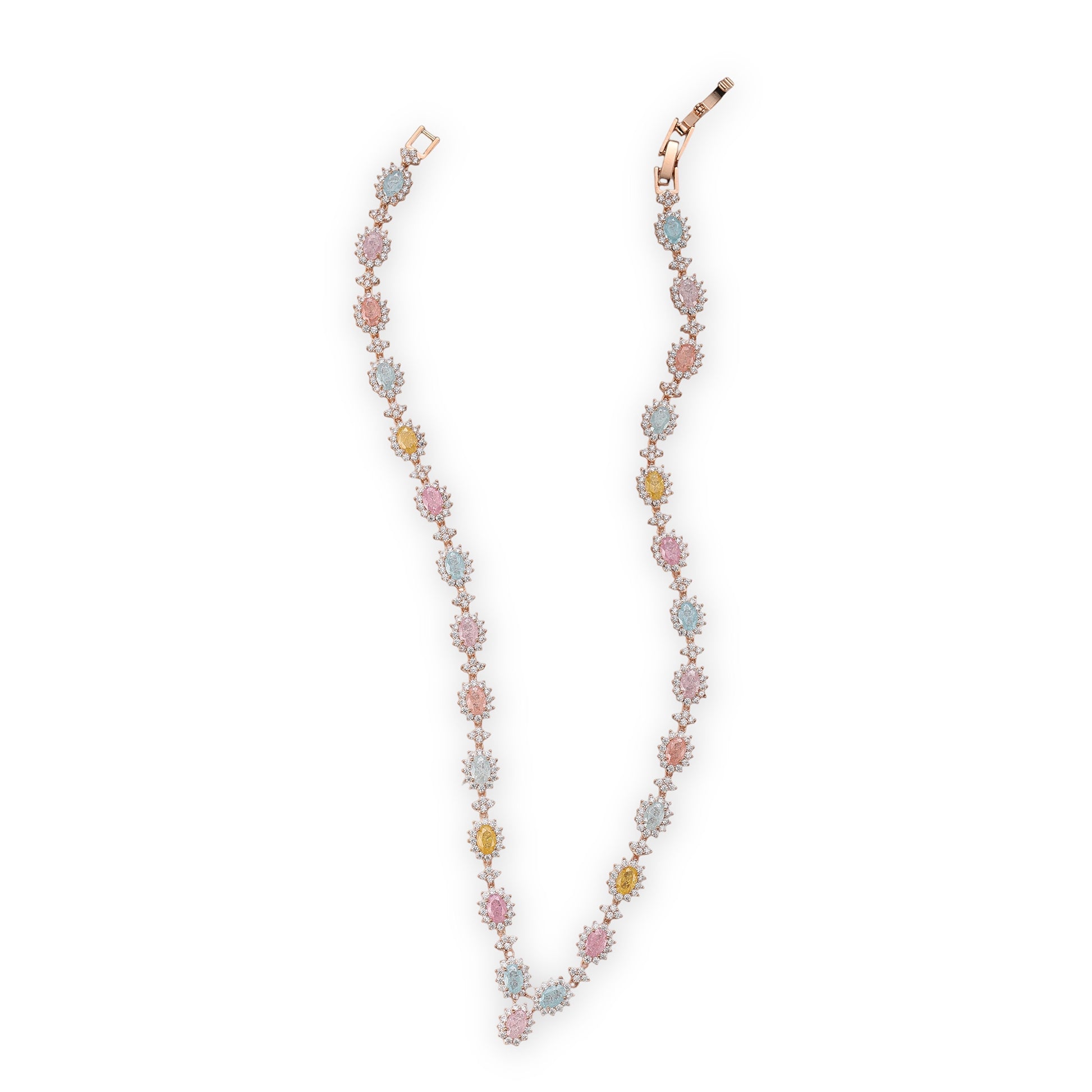 Hilaria Multicolor Oval Opal Choker Necklace