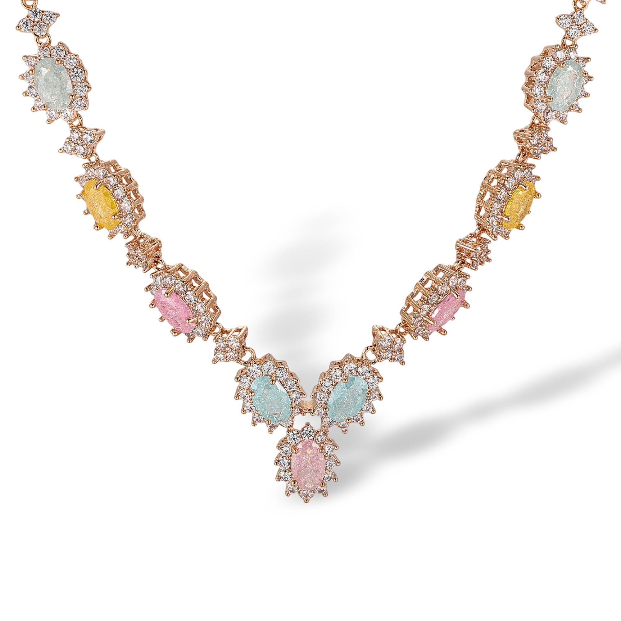 Hilaria Multicolor Oval Opal Choker Necklace