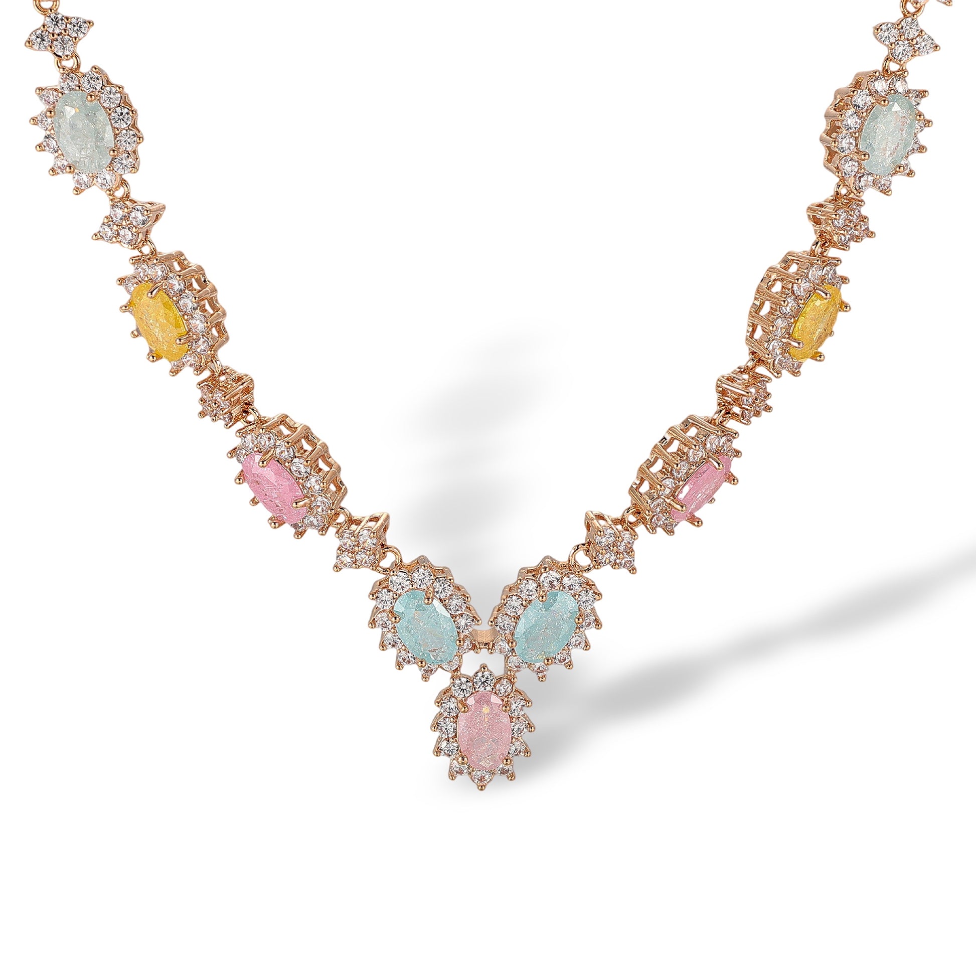 Hilaria Multicolor Oval Opal Choker Necklace