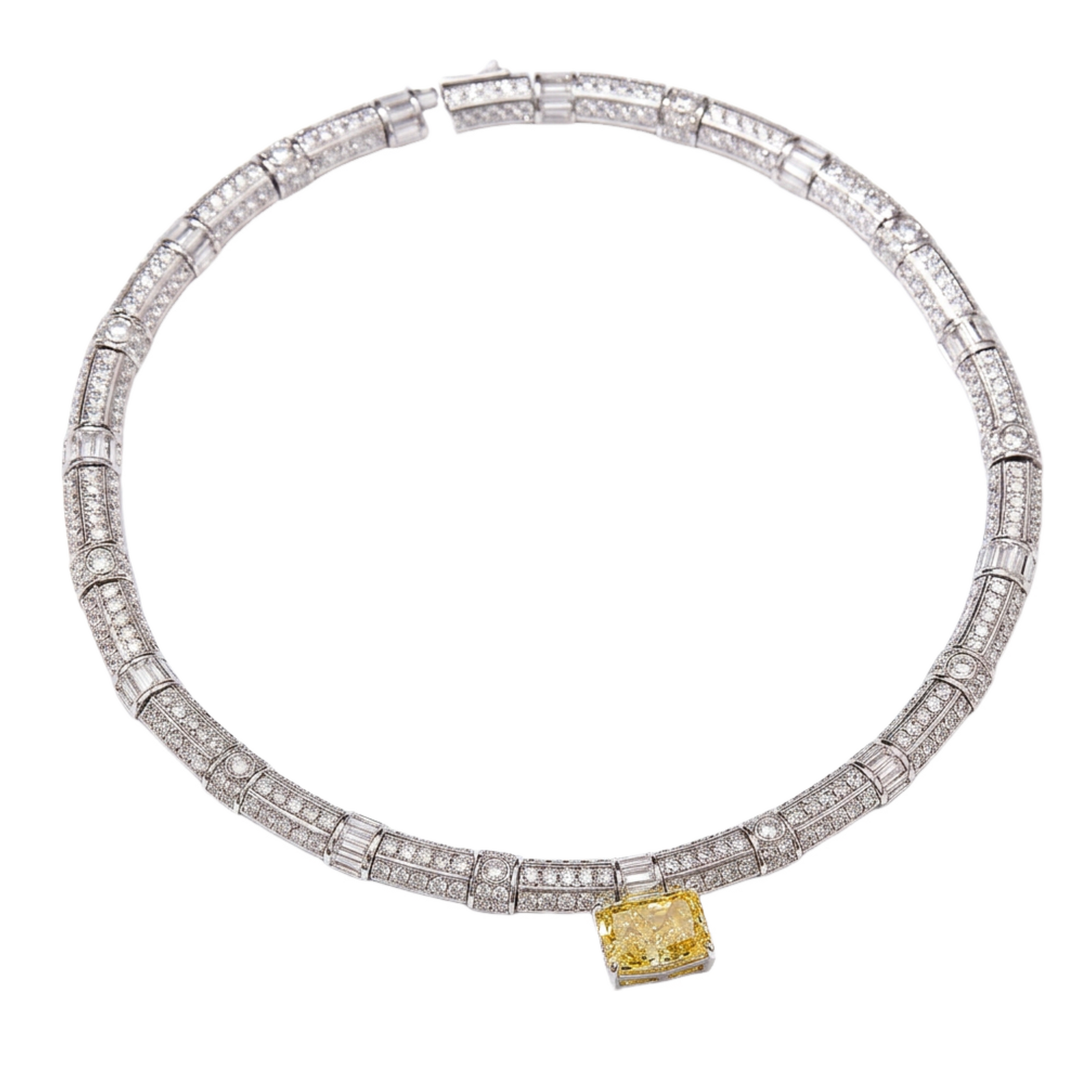 Hildwina Rectangular Choker Neckalce