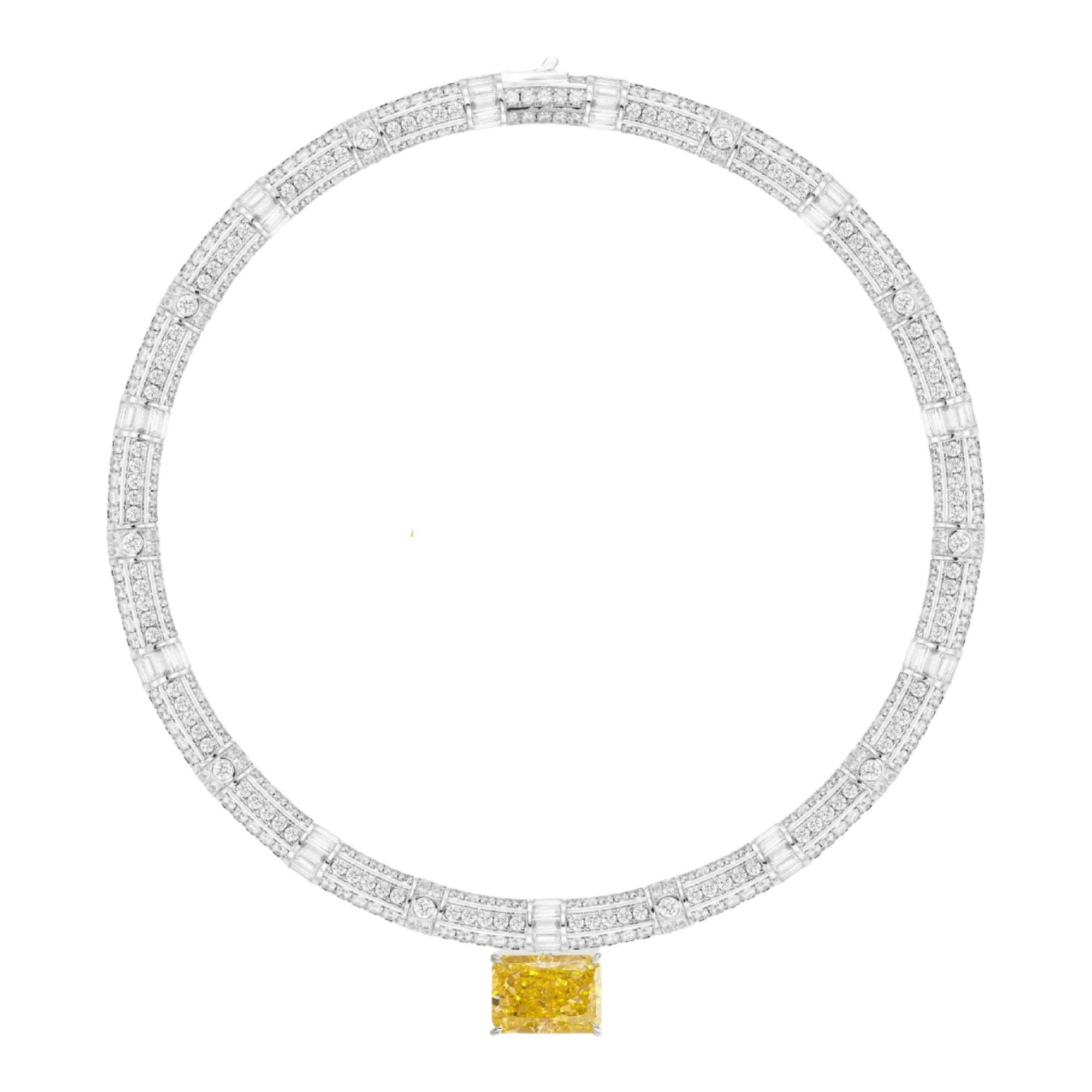 Hildwina Rectangular Choker Neckalce