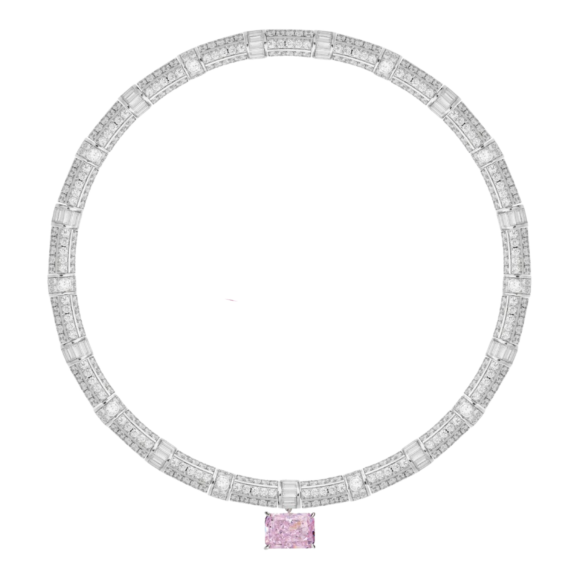 Hildwina Rectangular Choker Neckalce