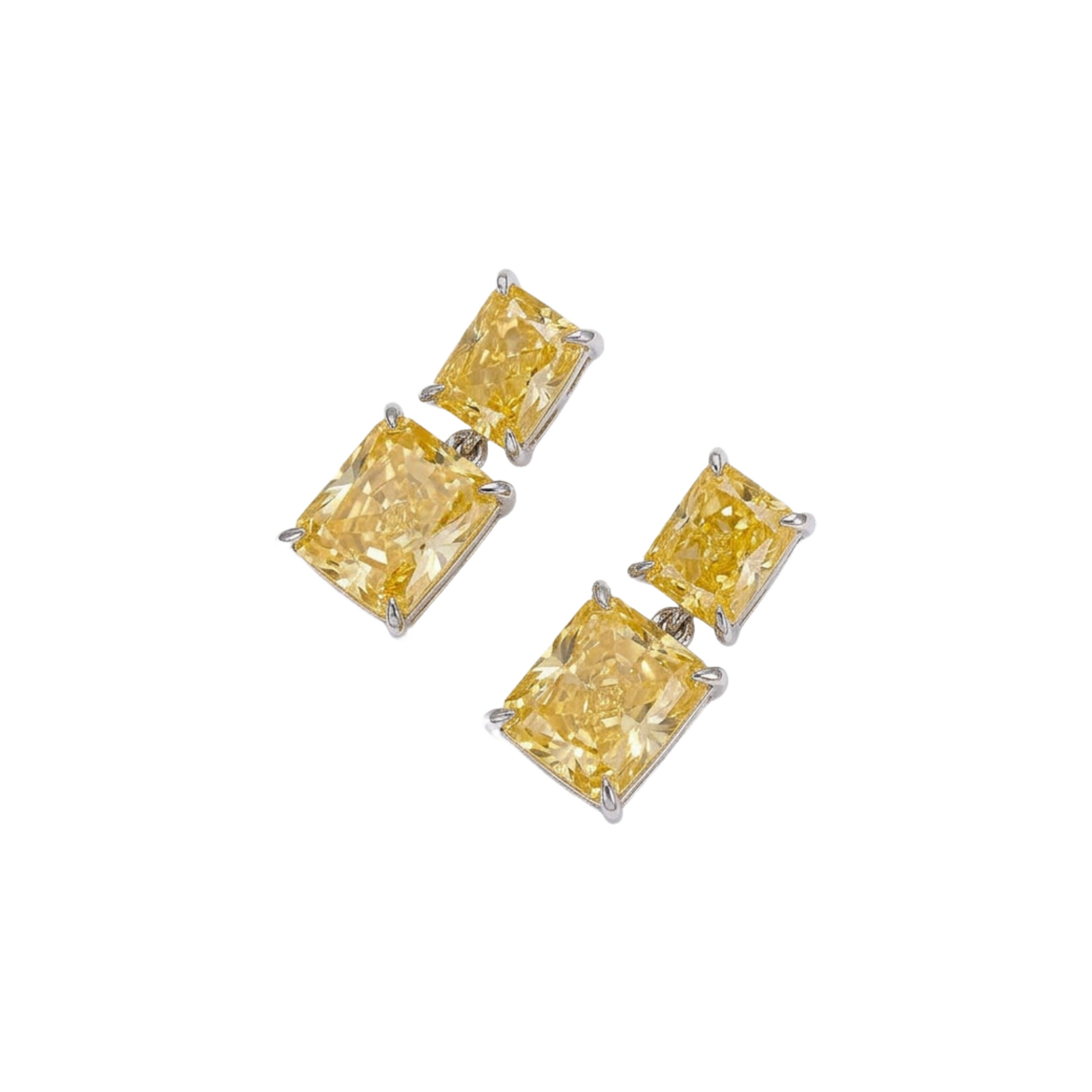 Hildwina Rectangular Drop Earrings