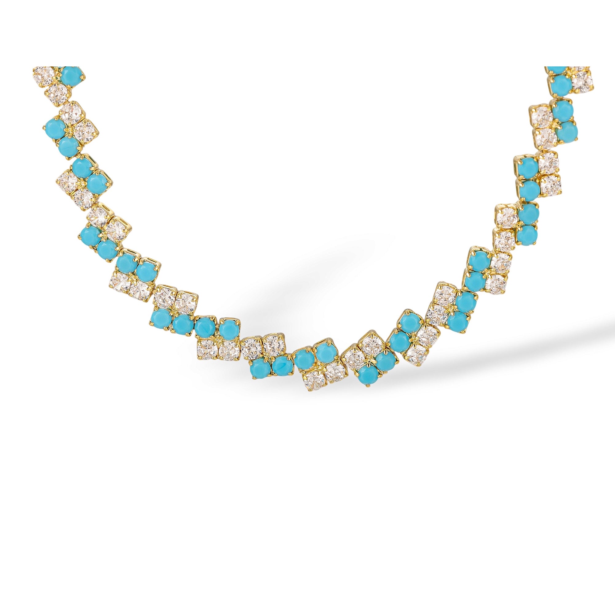 Ilona Turquoise Round Necklace