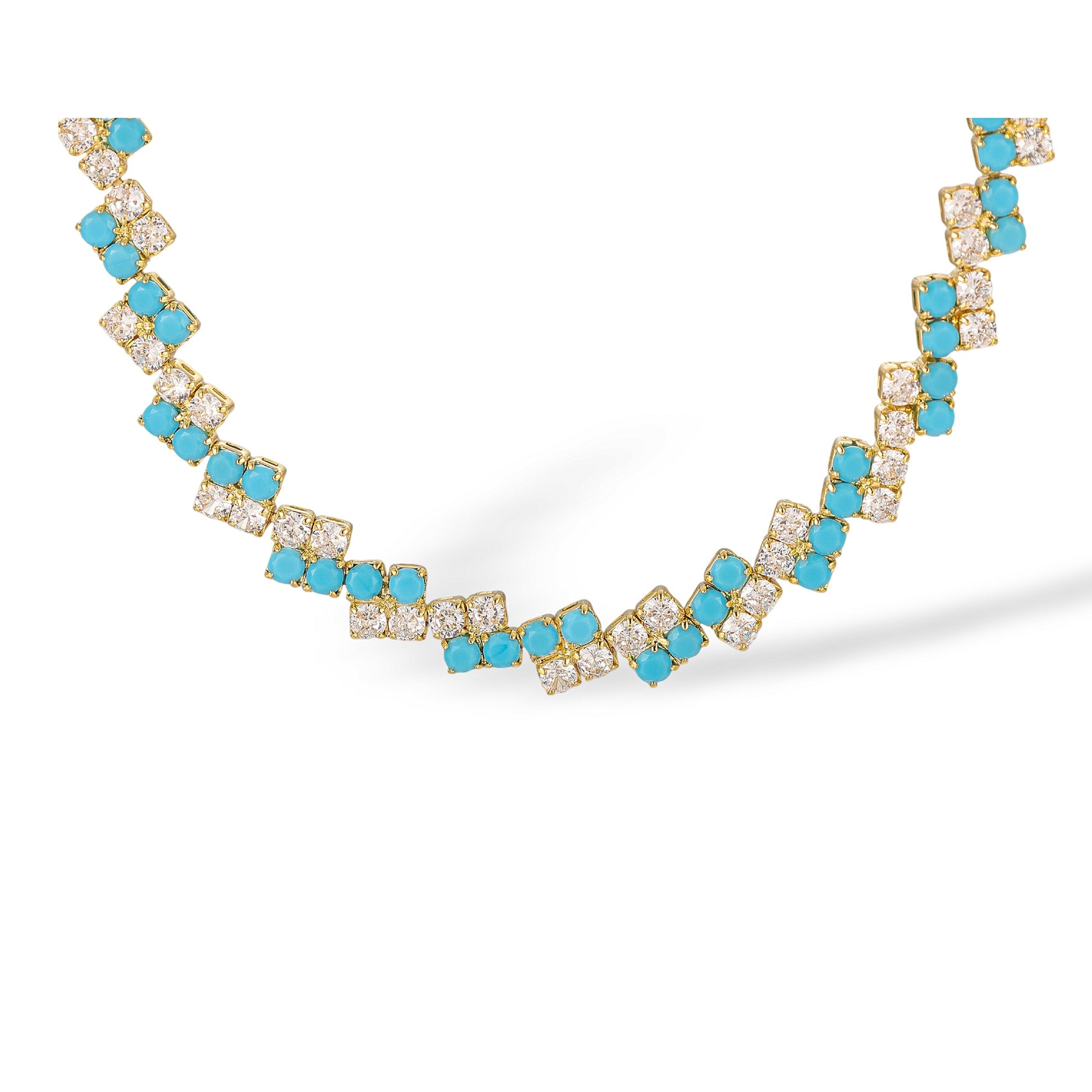 Ilona Turquoise Round Necklace