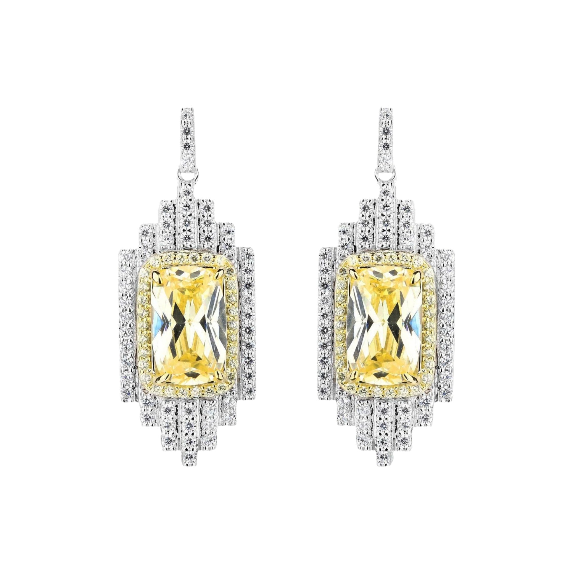 Imelda Yellow Emerald Earrings