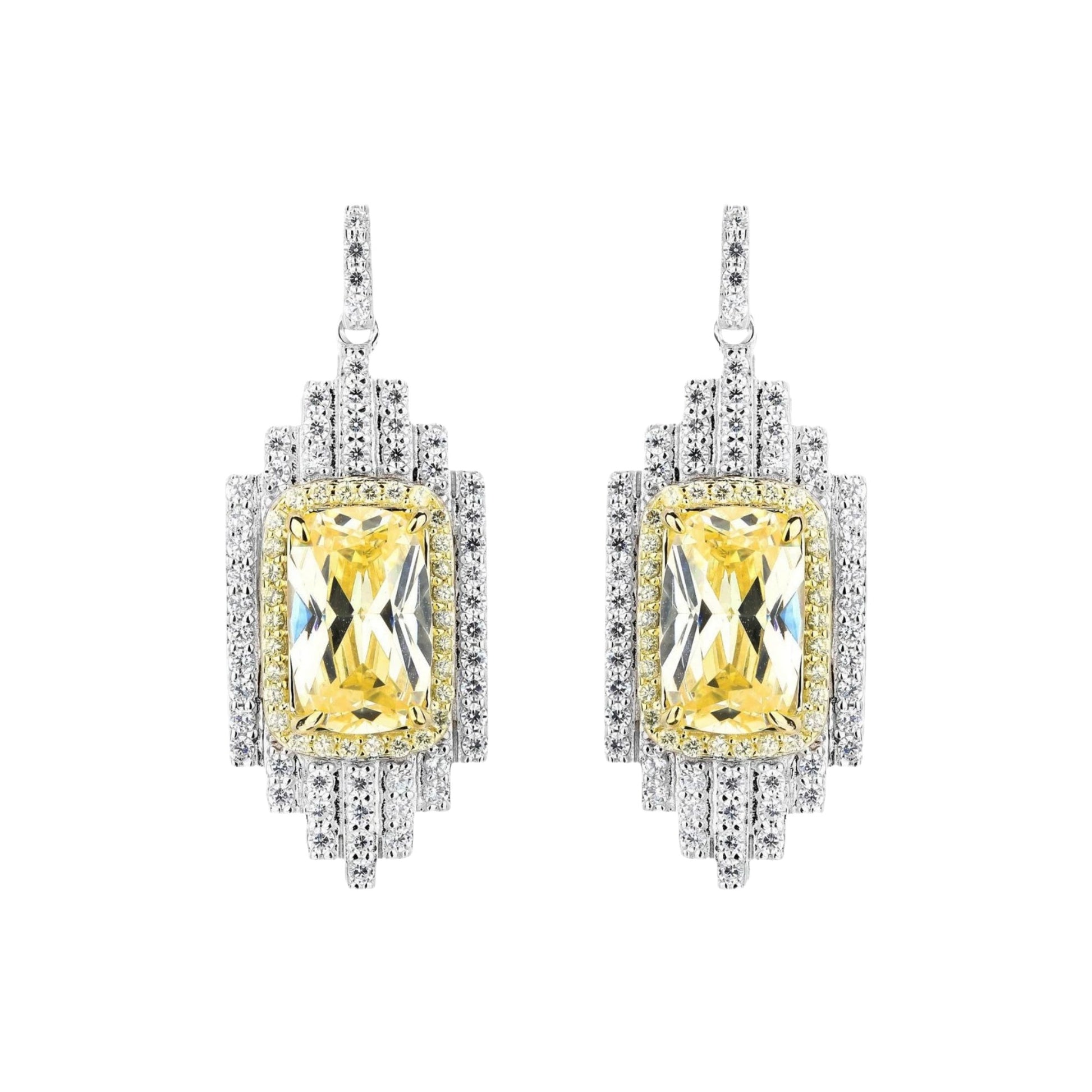 Imelda Yellow Emerald Earrings