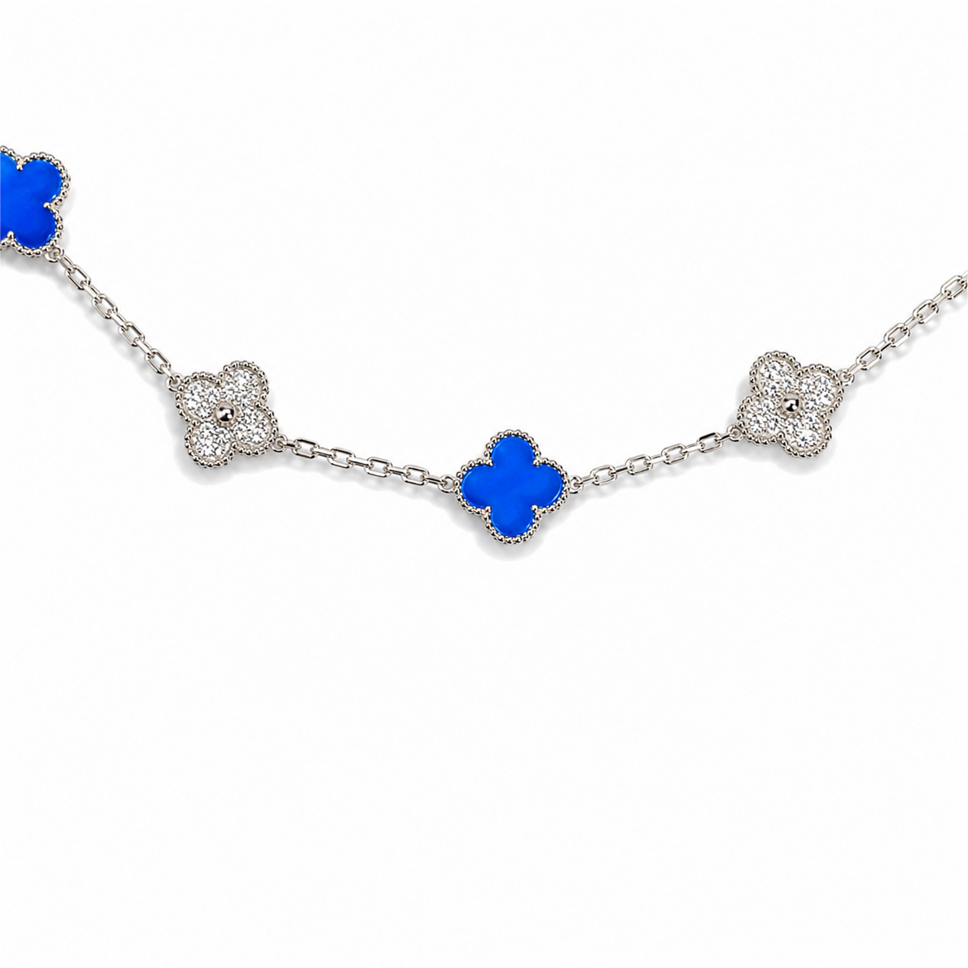 Imke Blue Trèfle Mother of Pearl Bracelet